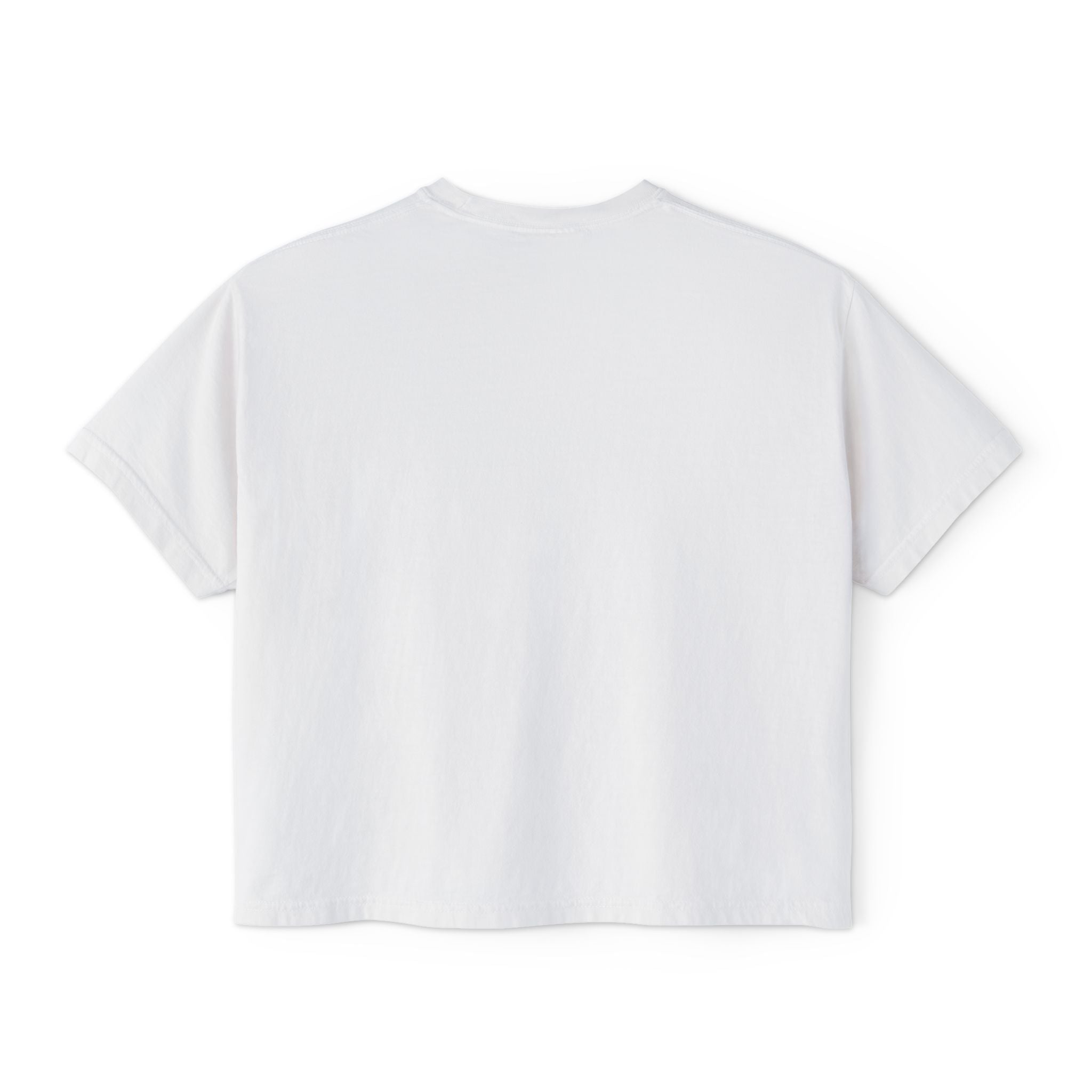 Easy Tiger Boxy Tee — Retro Striped Floral Tiger Graphic Women’s Shirt