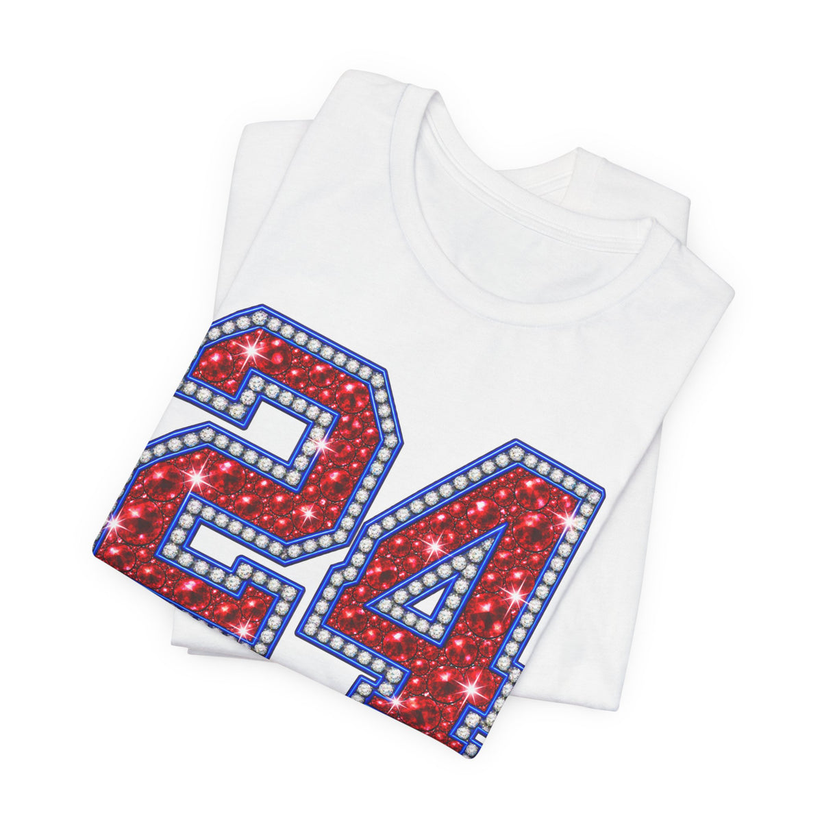 Personalized Sports Jersey Tee – 'KELLY 24' Vintage Marquee Number Graphic