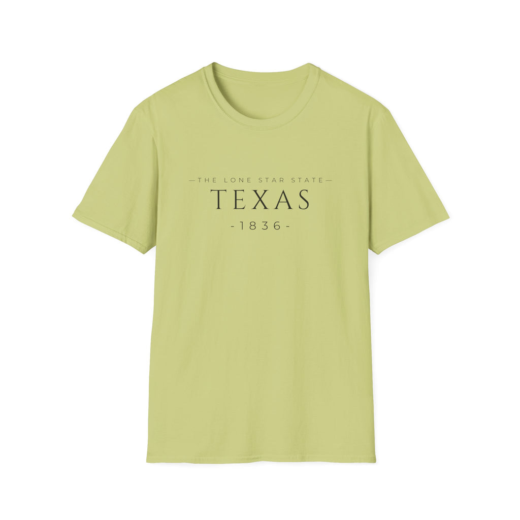 Texas 1836 T-Shirt — The Lone Star State Minimalist Tee
