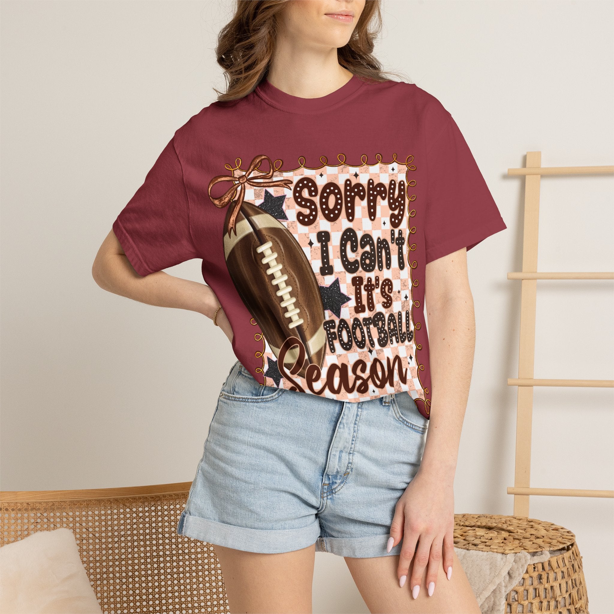 "Sorry I Can't, It's Football Season" Graphic Tee