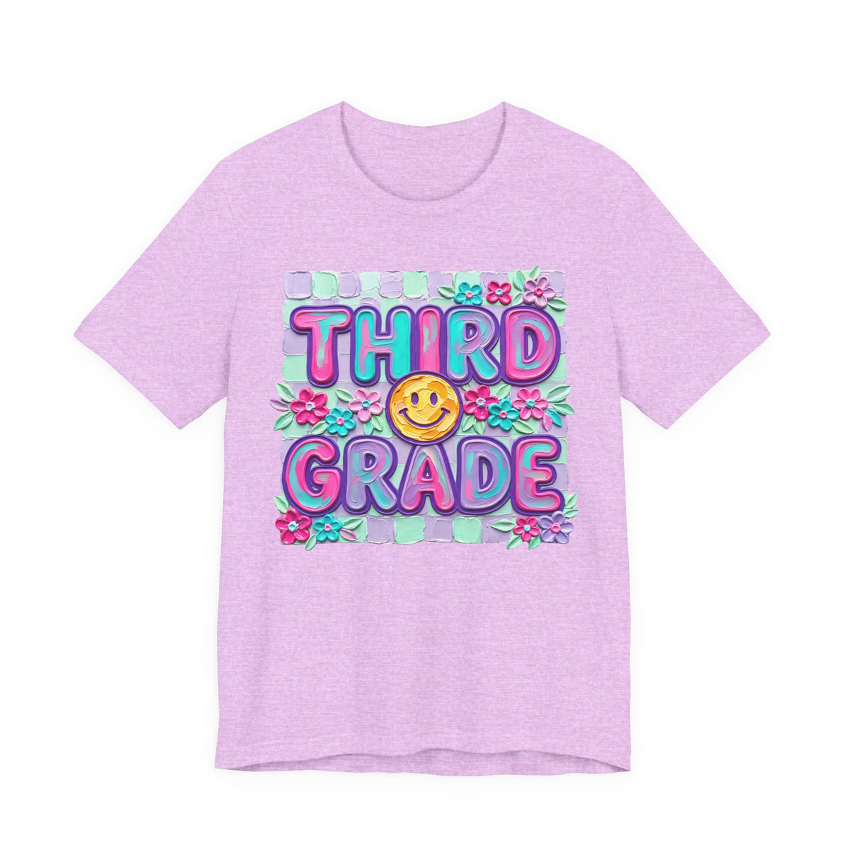 Third Grade Smiley Tee — Cute Back-to-School Kids T-Shirt