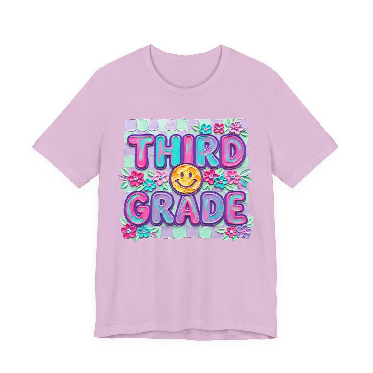 Third Grade Smiley Tee — Cute Back-to-School Kids T-Shirt