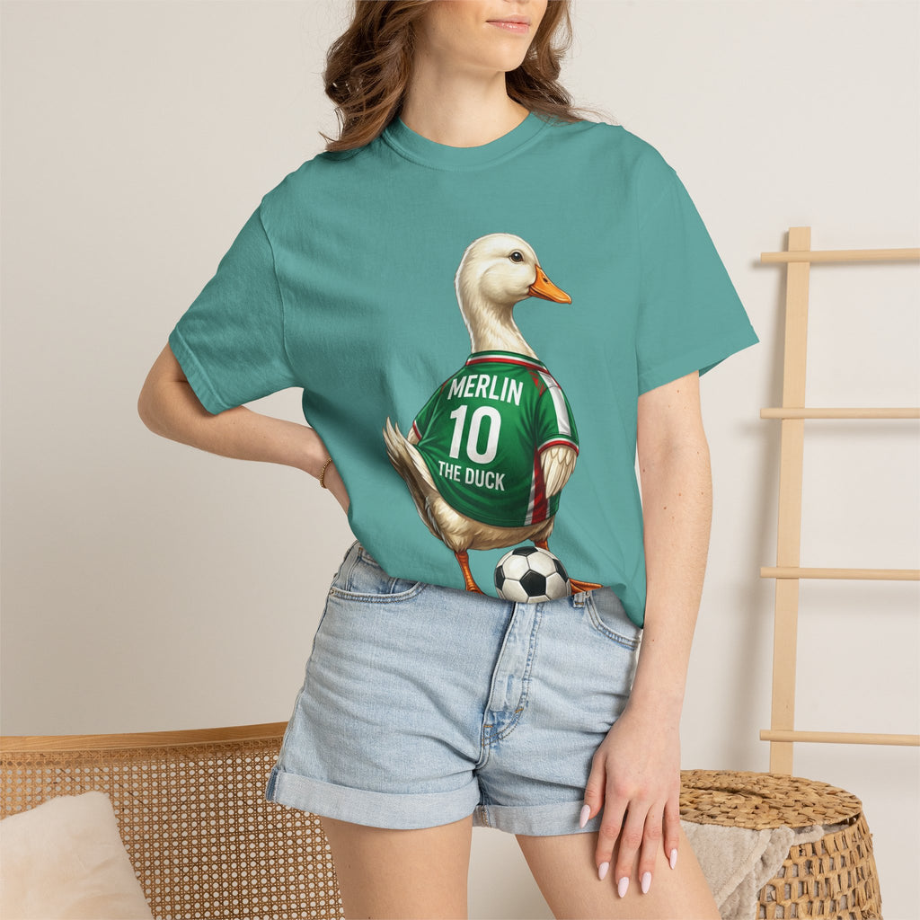 Merlin the Duck Mexican Soccer Mascot T-Shirt — World Cup Fan Tee
