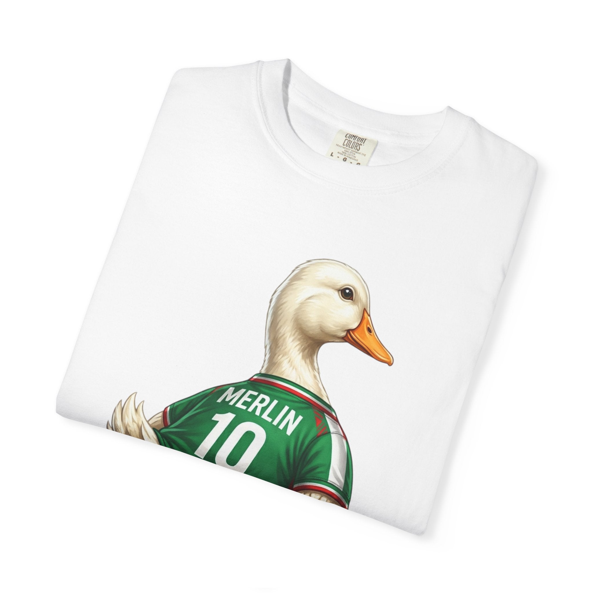 Merlin the Duck Mexican Soccer Mascot T-Shirt — World Cup Fan Tee