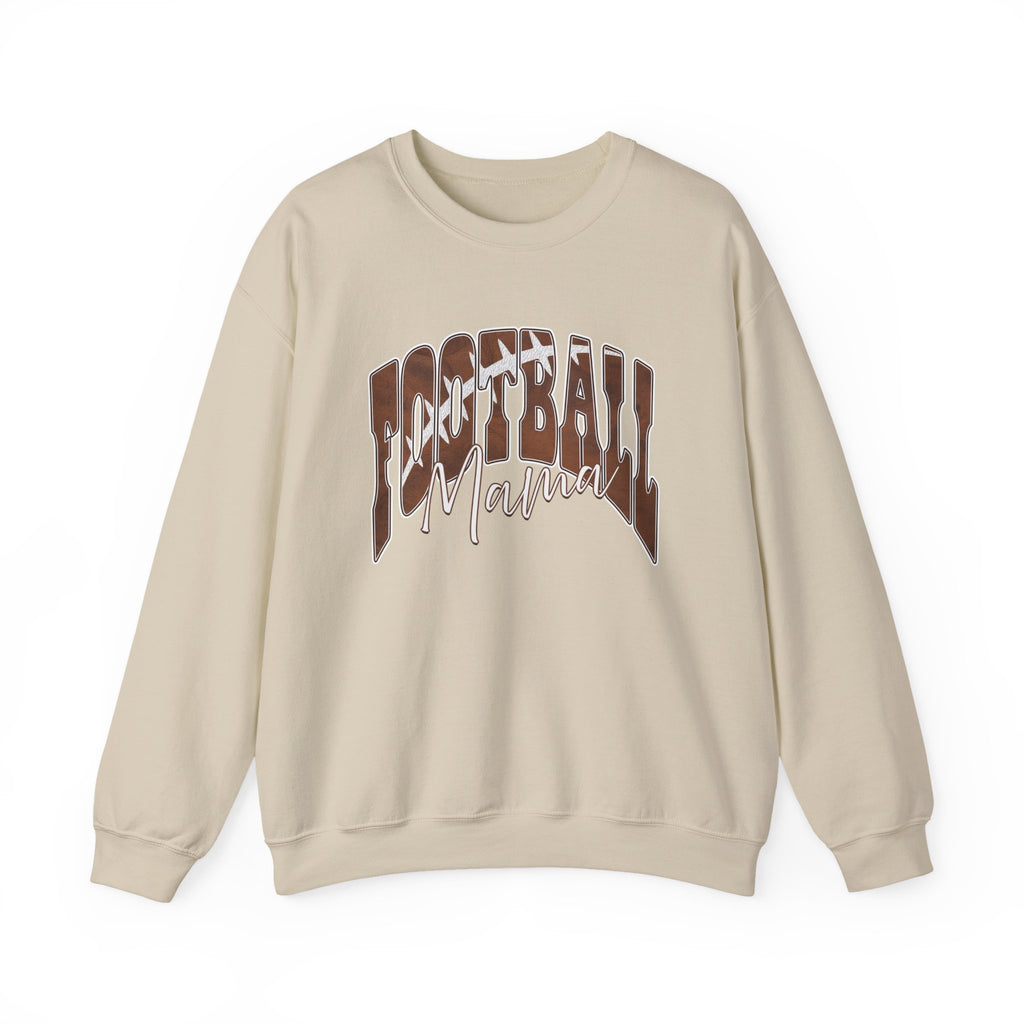 Football Mama Crewneck Sweatshirt – Retro Script Football Mom Pullover