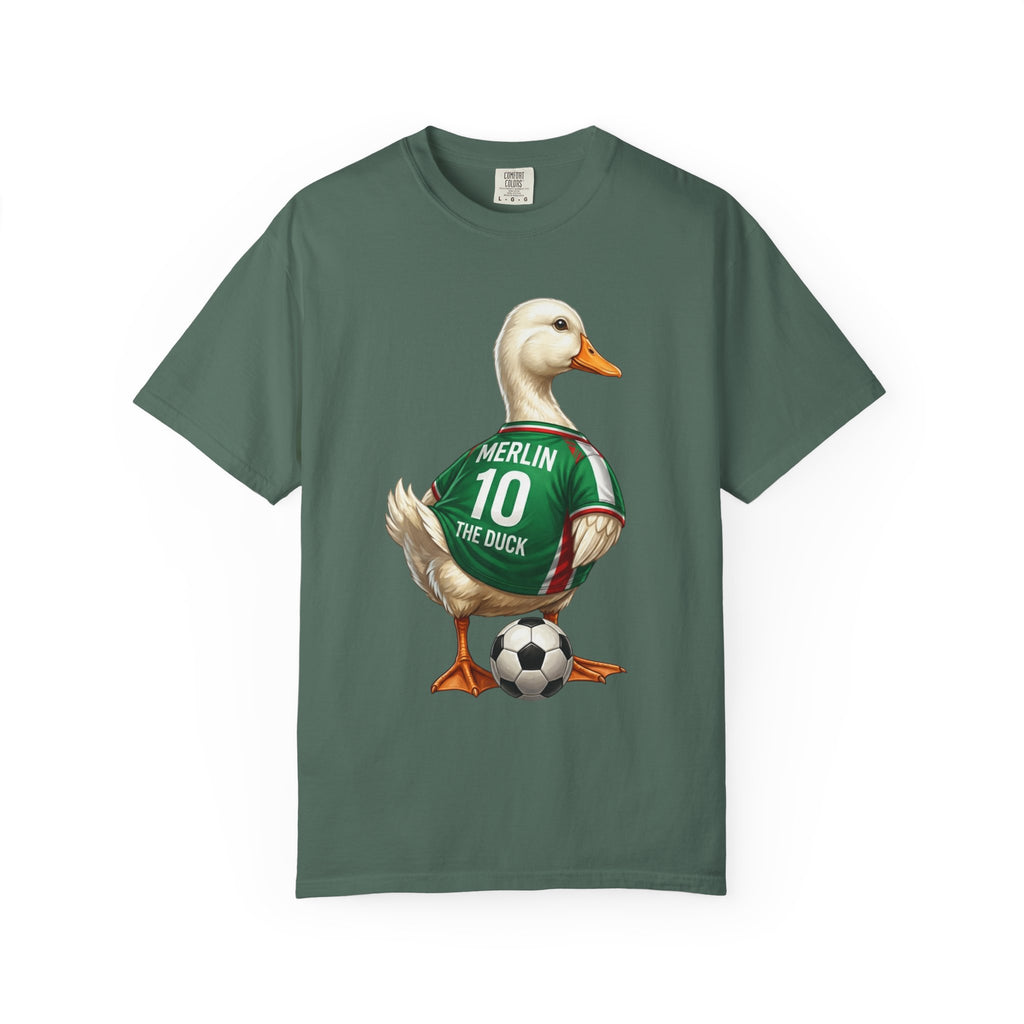 Merlin the Duck Mexican Soccer Mascot T-Shirt — World Cup Fan Tee