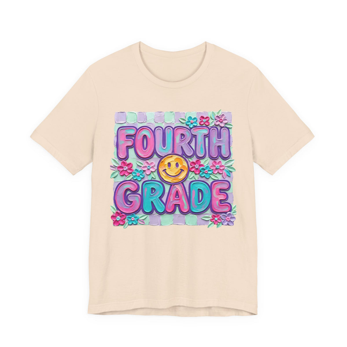 Fourth Grade Smile T-Shirt — Colorful Back-to-School Kids Tee