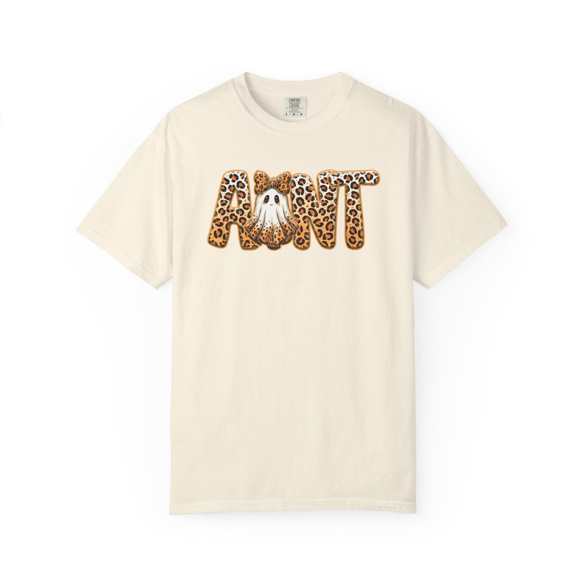 Halloween Leopard Ghost Aunt 'Boo!' T-Shirt