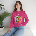 Cute Colorful Ghosts Crewneck Sweatshirt — Psychedelic Halloween Pullover