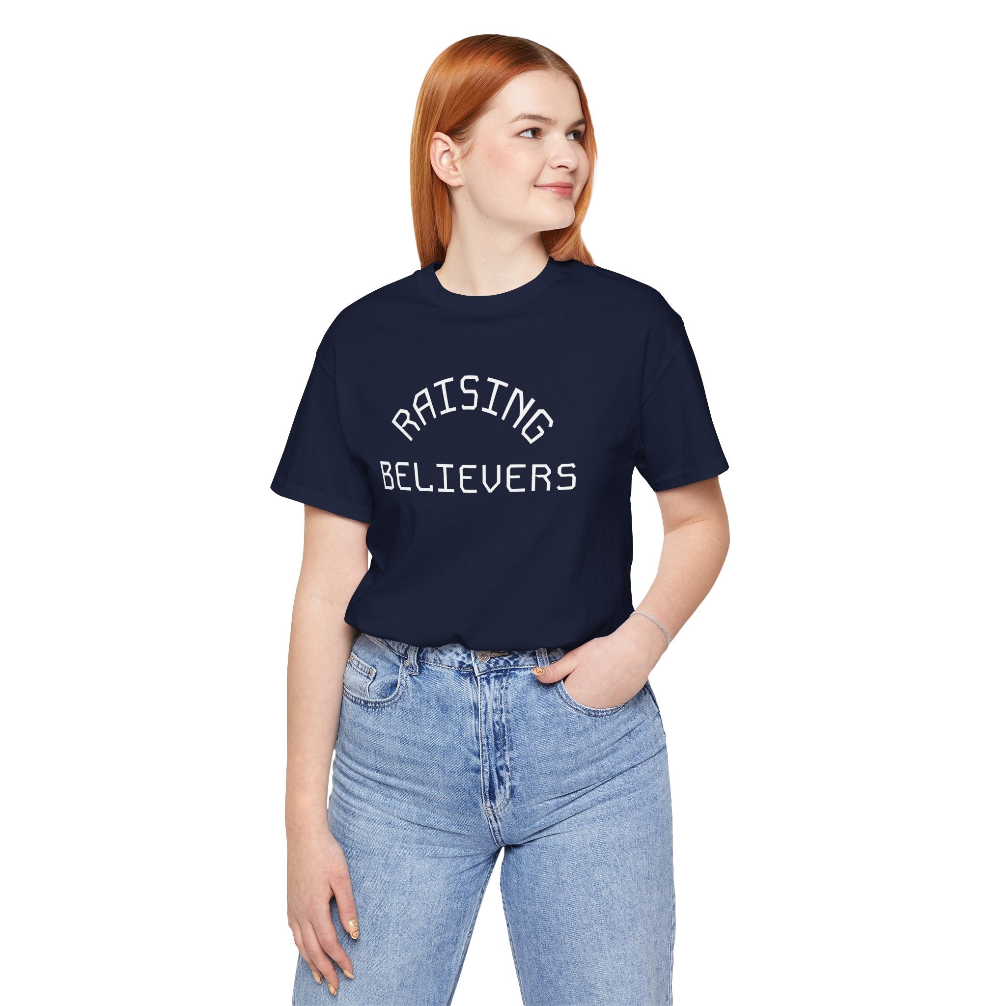 Raising Believers T-Shirt — Faith-Based Christian Tee for Parents & Families