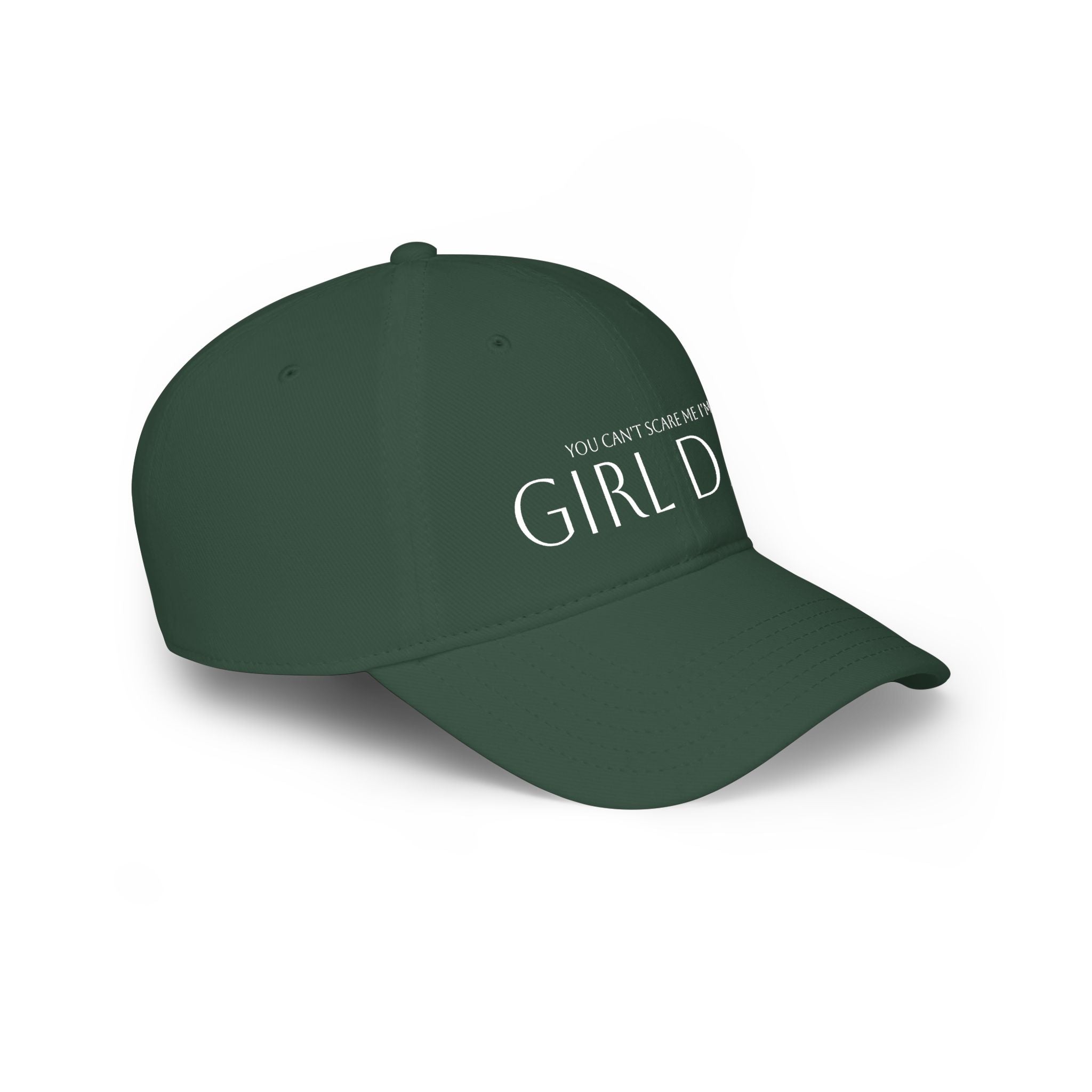 Girl Dad Baseball Cap — "You Can't Scare Me I'm a Girl Dad" Low Profile Hat