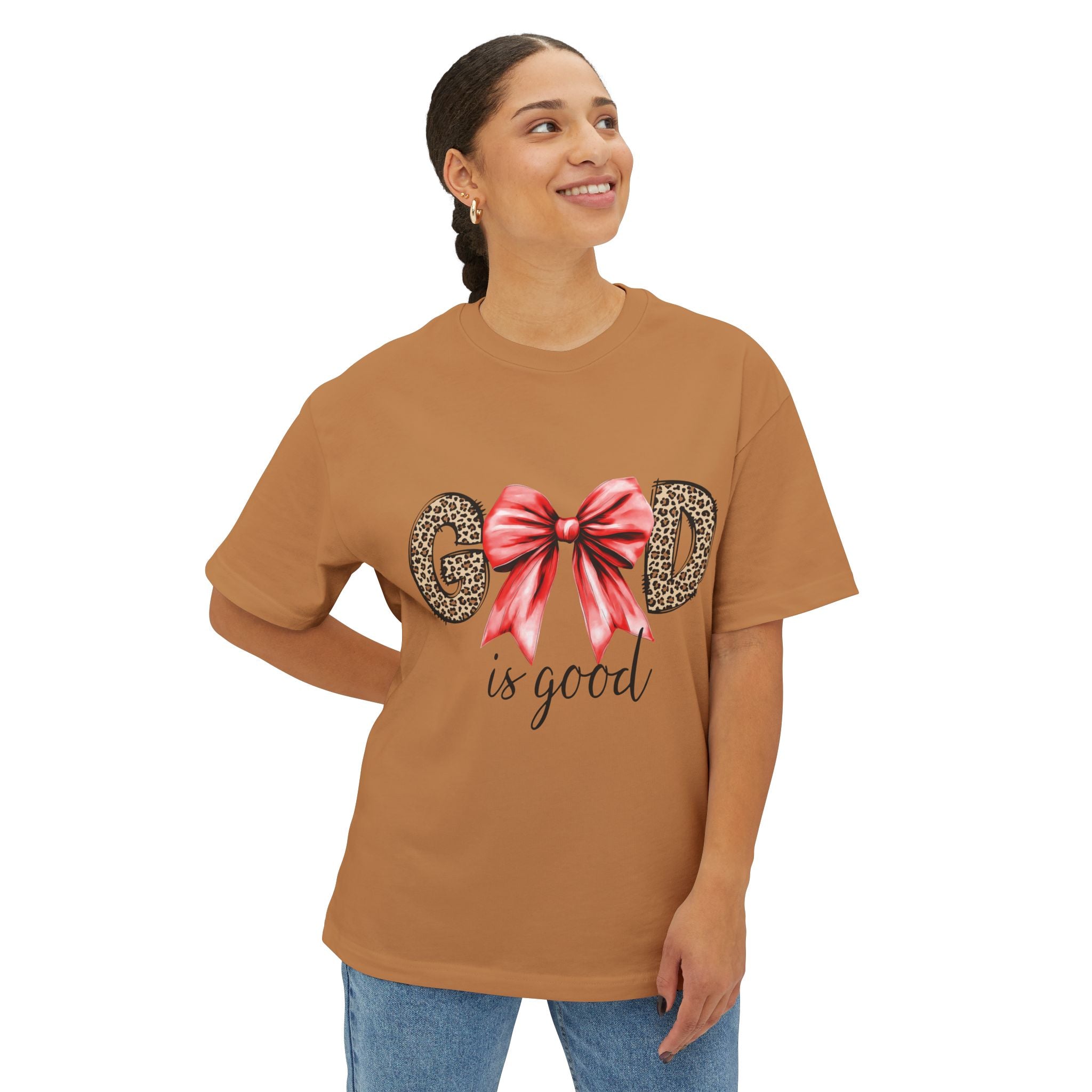 God is Good tee | Leopard letters