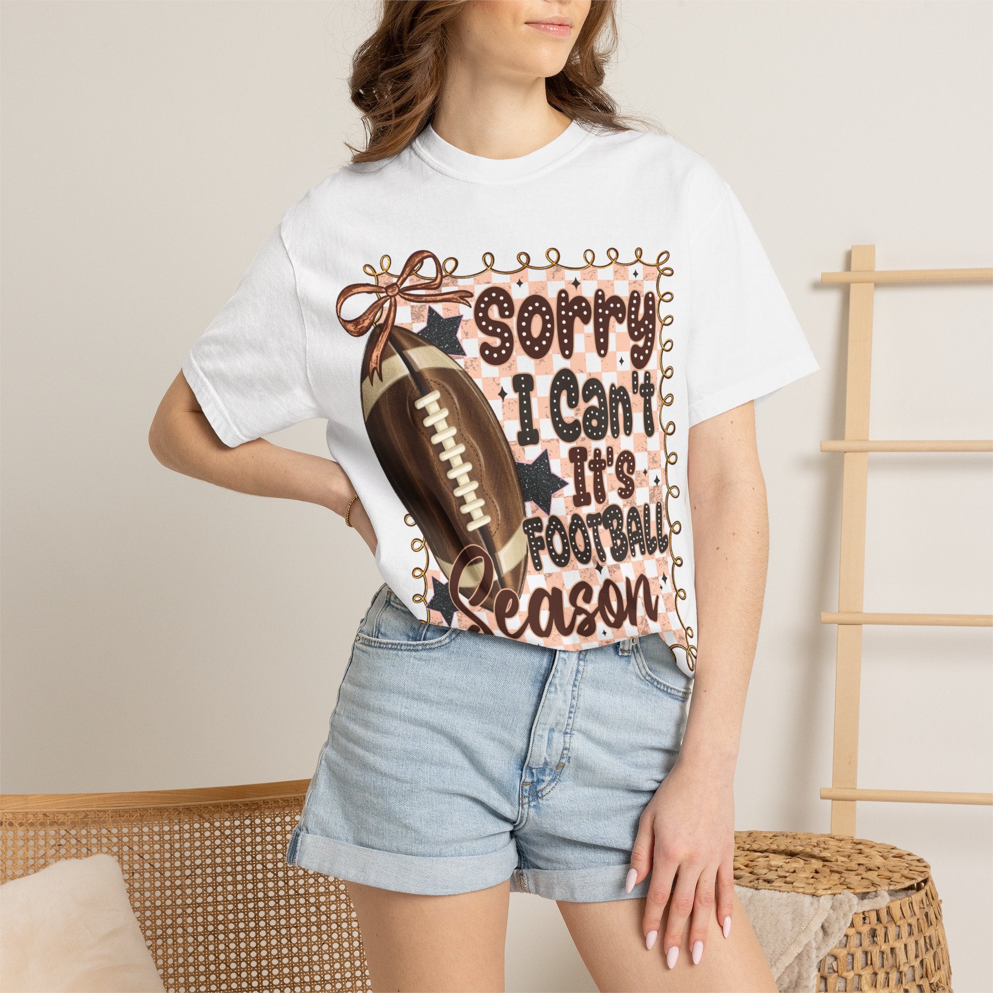 "Sorry I Can't, It's Football Season" Graphic Tee