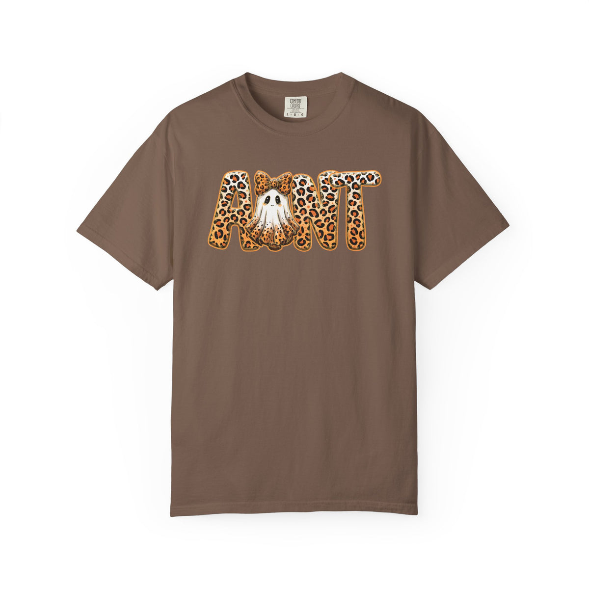 Halloween Leopard Ghost Aunt 'Boo!' T-Shirt