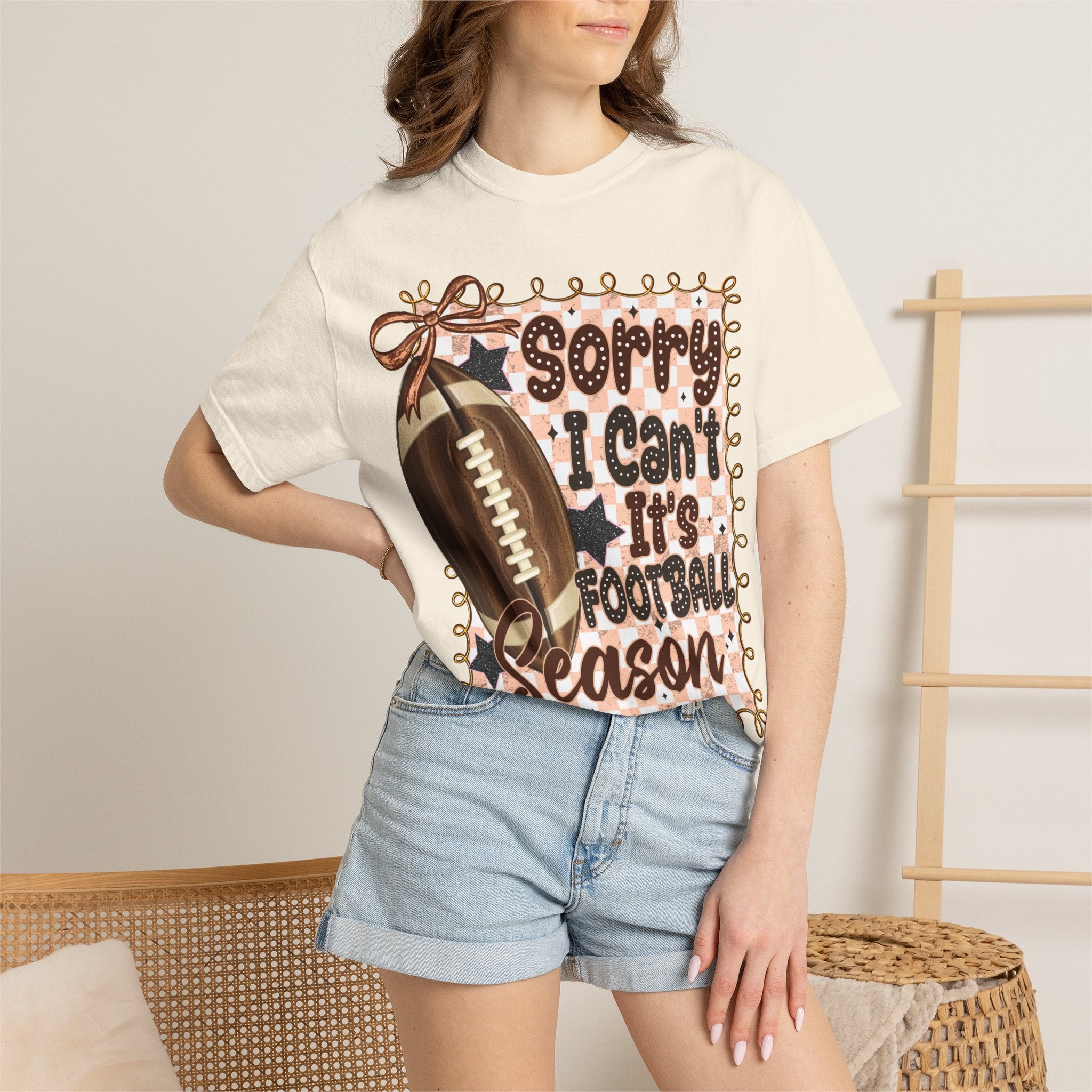 "Sorry I Can't, It's Football Season" Graphic Tee