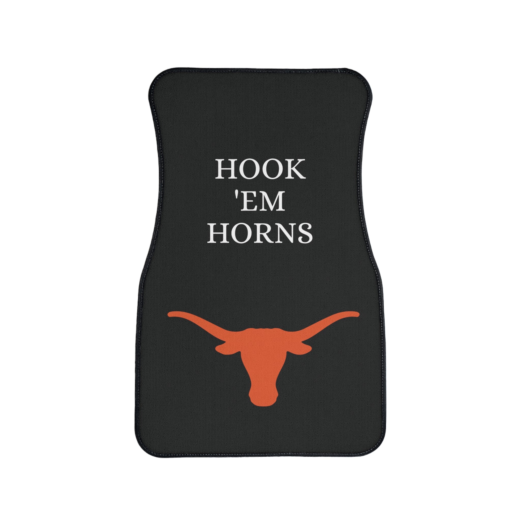 Hook 'Em Horns Car Floor Mat — Texas Longhorns Inspired Auto Rug