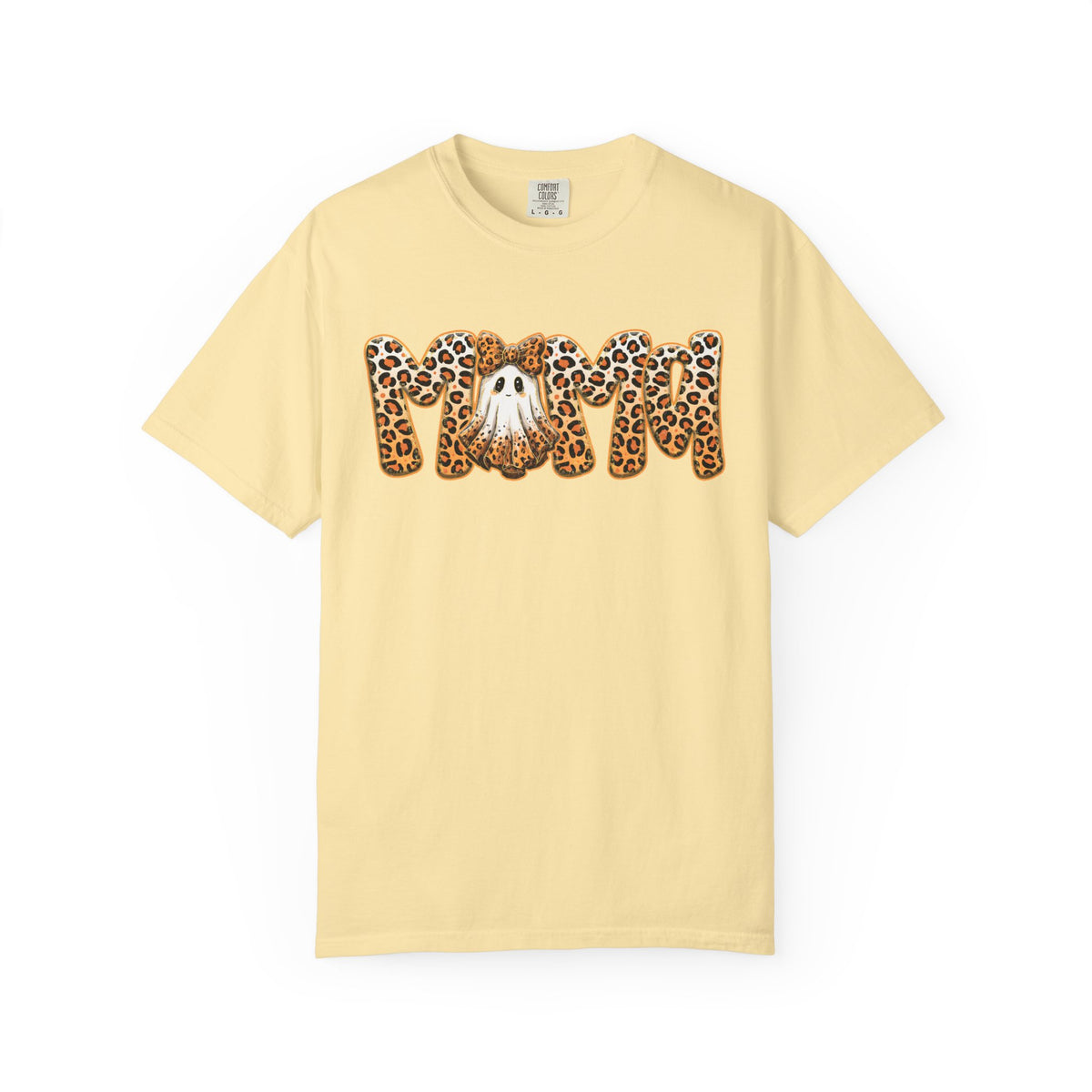 Mama Leopard Print Dog Graphic T-Shirt
