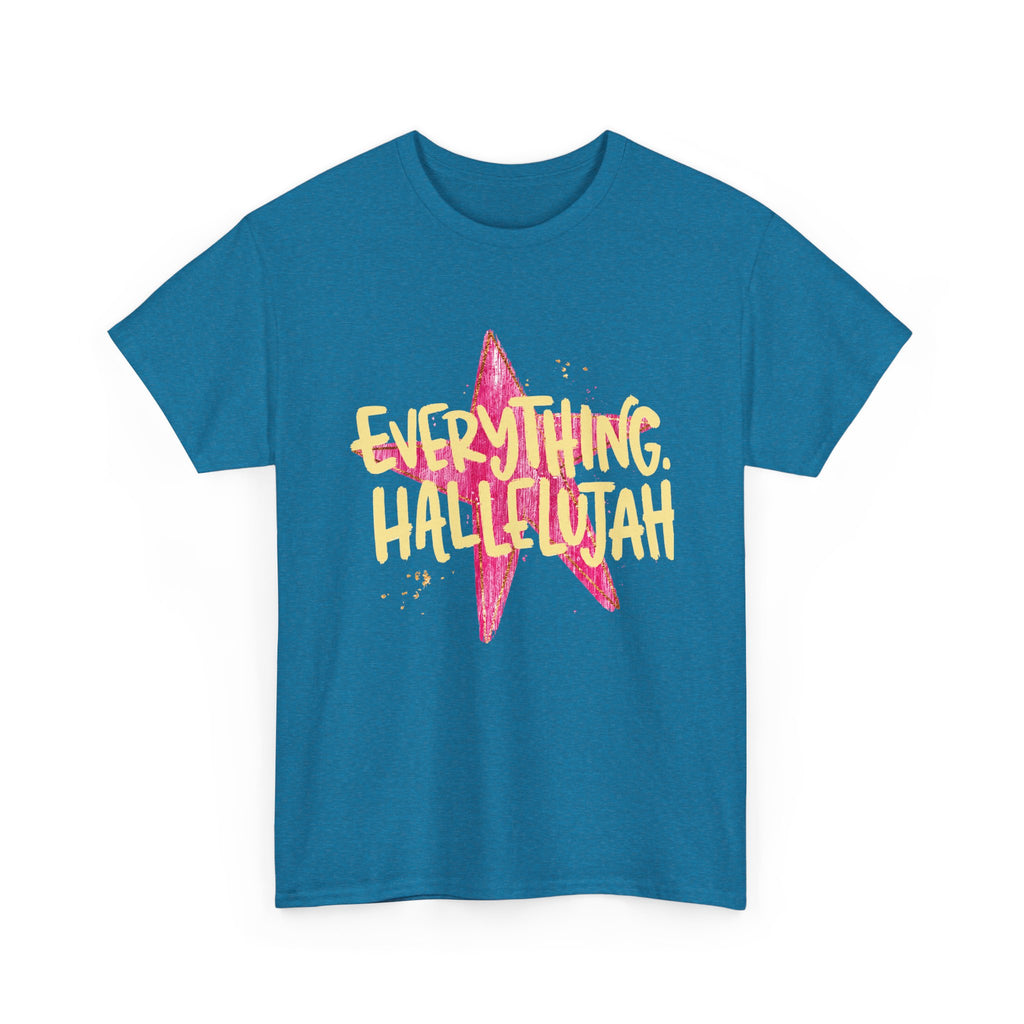 Everything Hallelujah T‑Shirt — Pink Star Graphic Tee