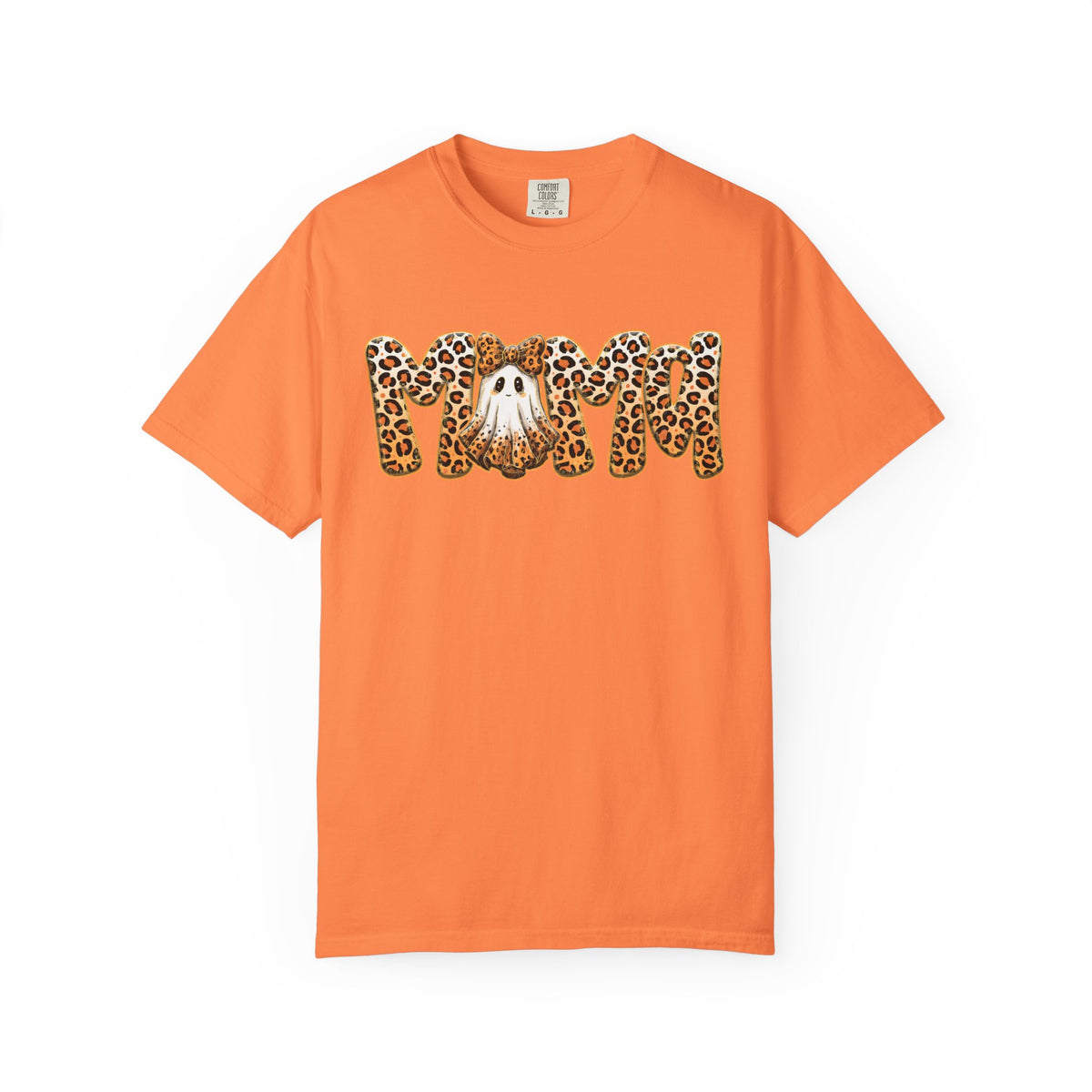 Mama Leopard Print Dog Graphic T-Shirt
