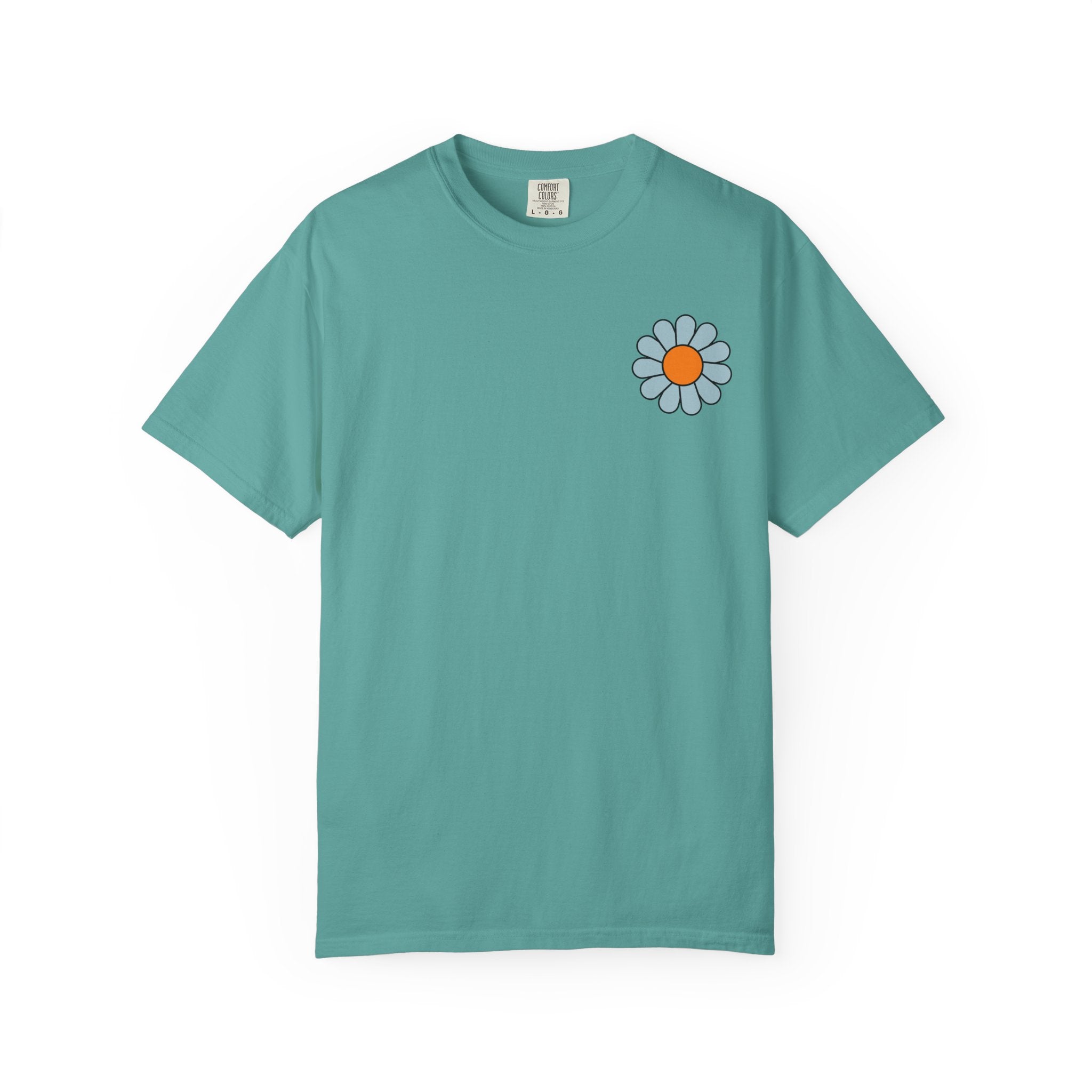 Faith Flower T‑Shirt — “I Sought The Lord And He Heard” Vintage Floral Tee
