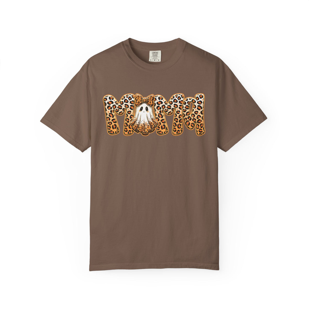 Mama Leopard Print Dog Graphic T-Shirt
