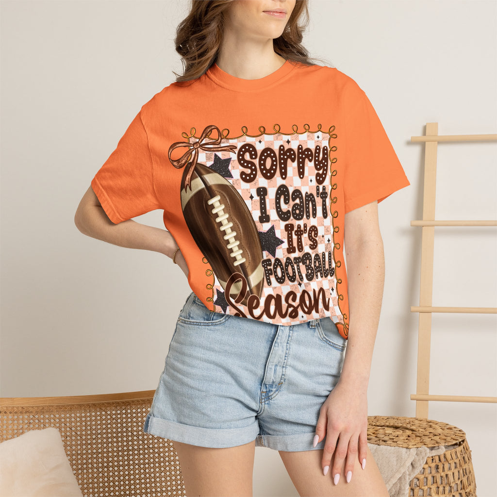 "Sorry I Can't, It's Football Season" Graphic Tee