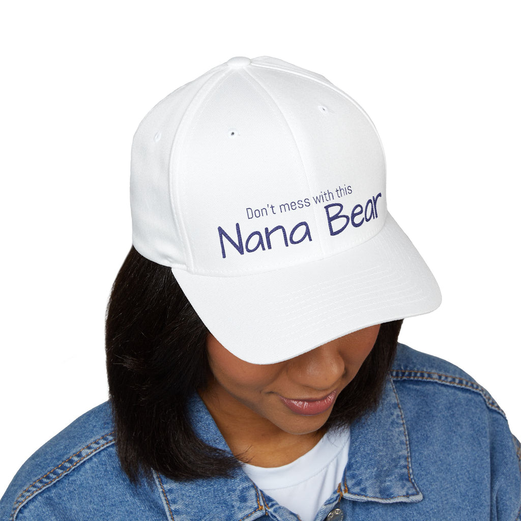 Nana Bear Embroidered Cap — "Don't Mess With This Nana Bear" Hat
