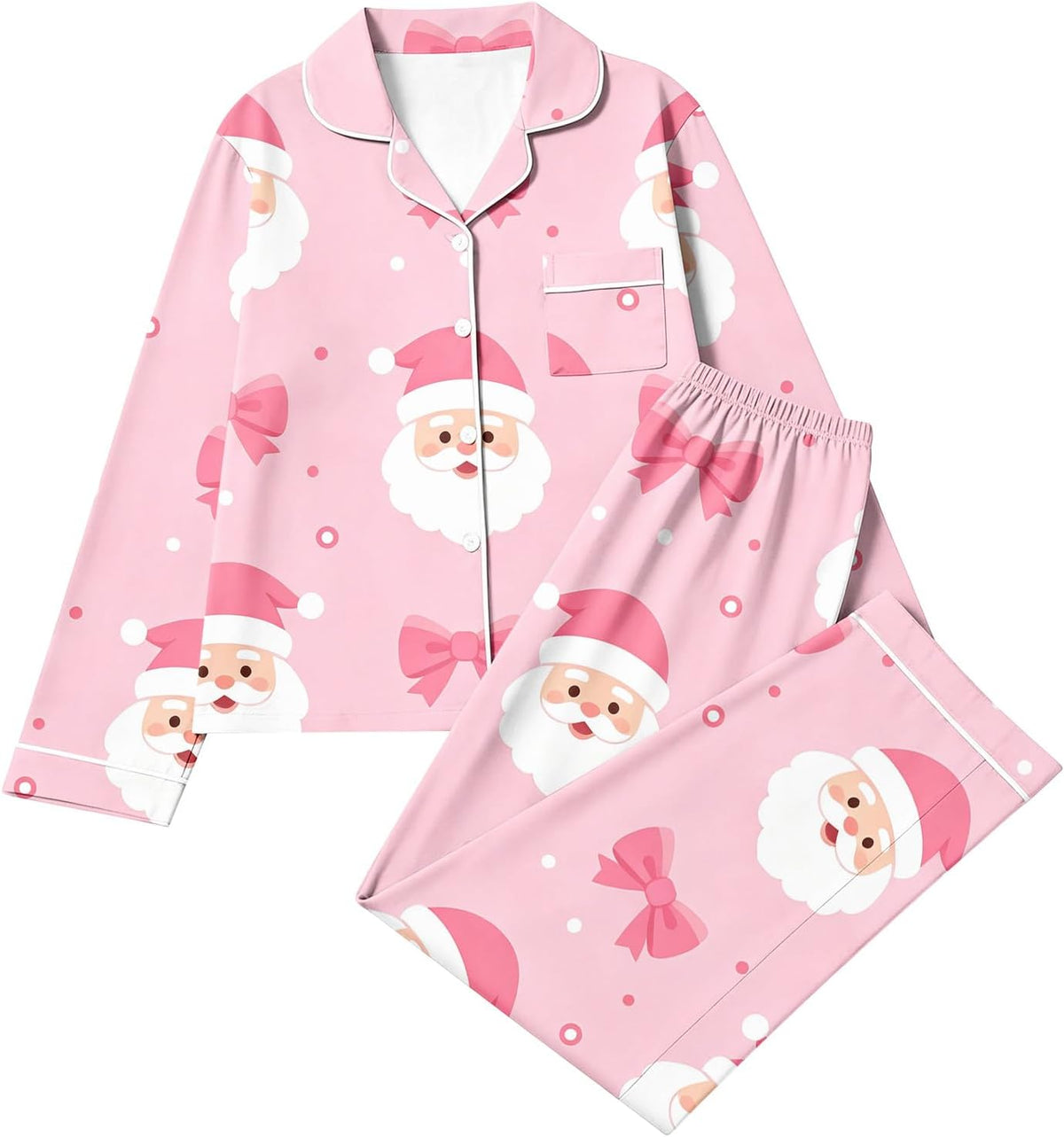 Christmas Pajama Sets for Women 2 Piece Cute Print Matching Lounge Sets