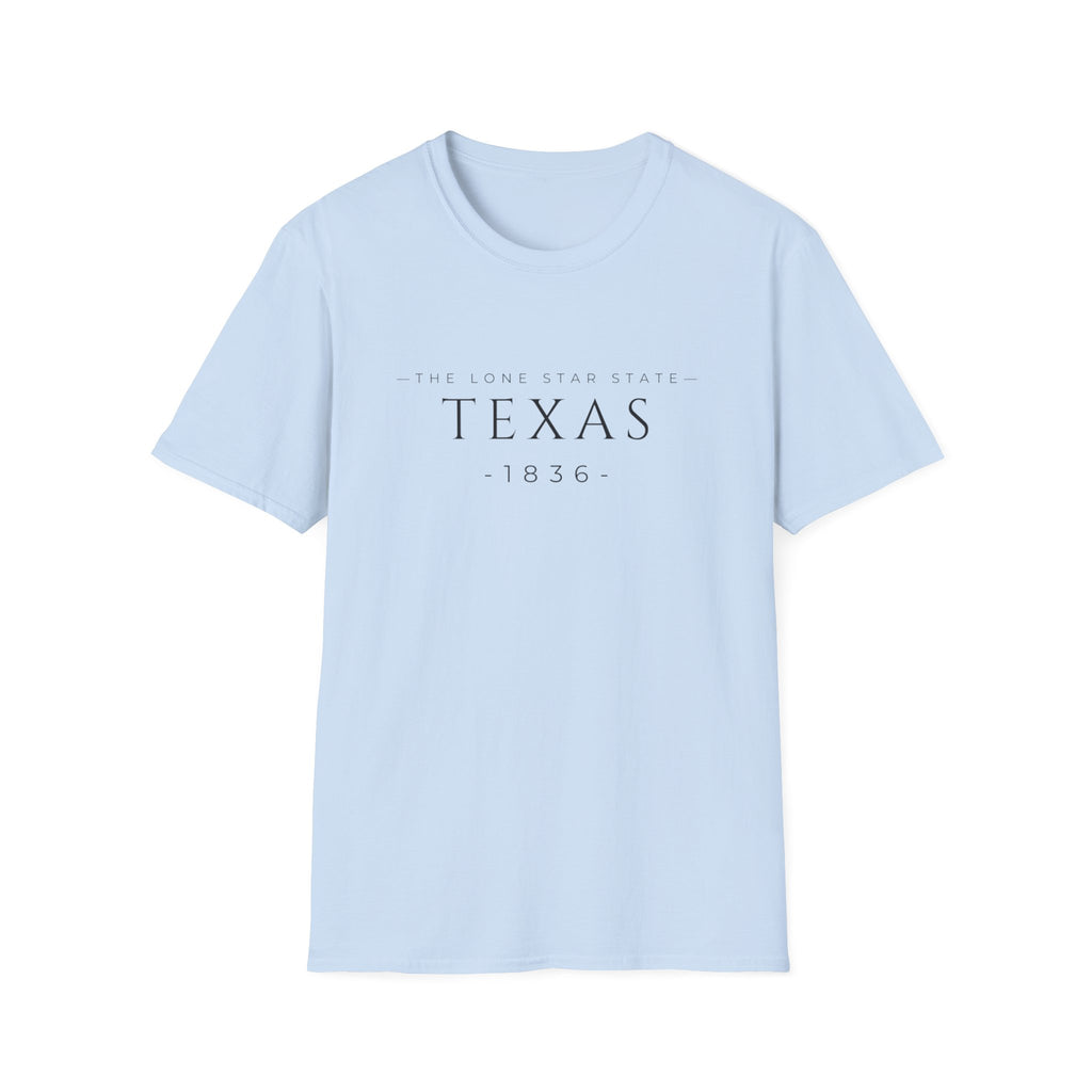 Texas 1836 T-Shirt — The Lone Star State Minimalist Tee