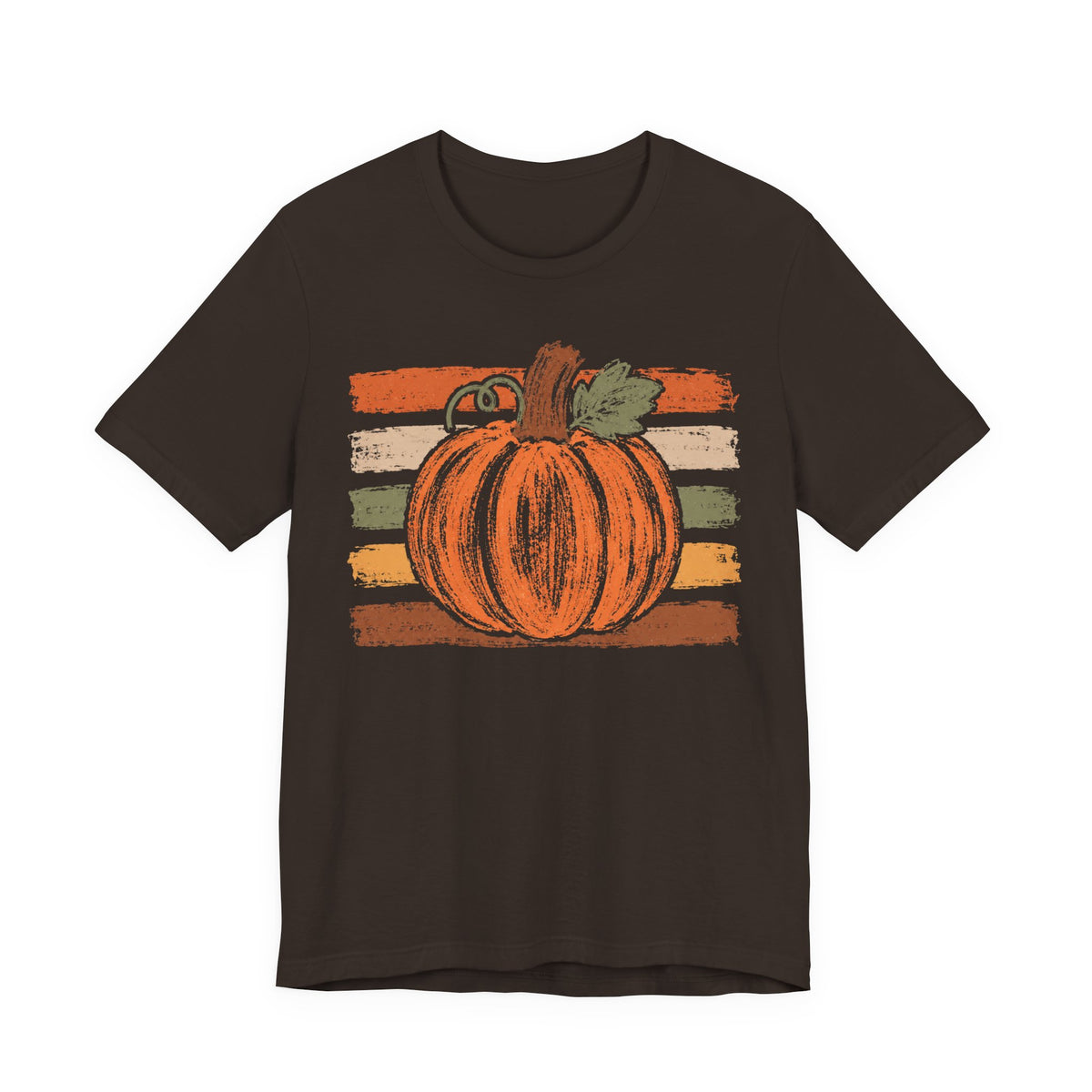 Pumpkin Sketch Tee — Rustic Fall Pumpkin Shirt