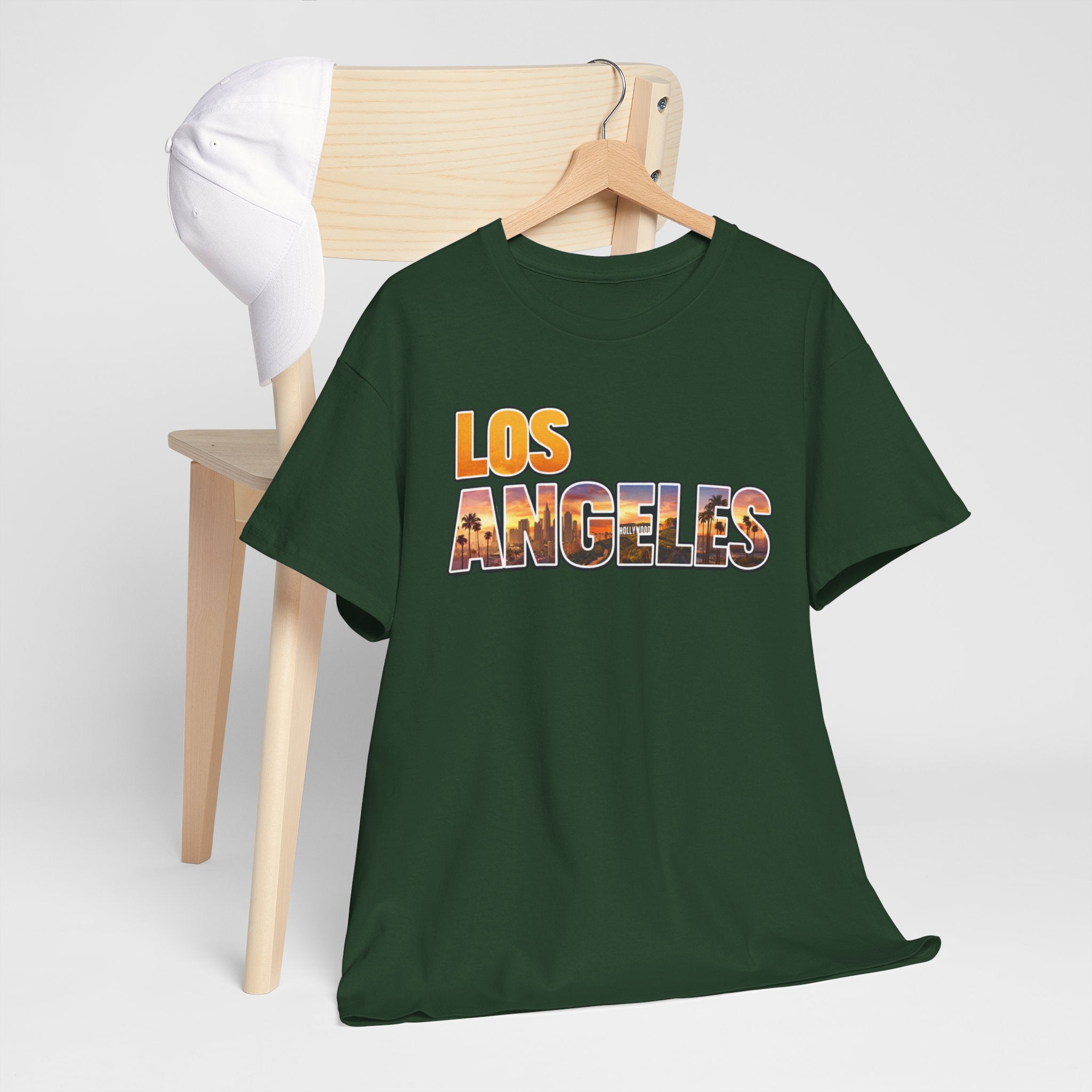 Los Angeles Sunset Tee — Vintage City Skyline Graphic T-Shirt