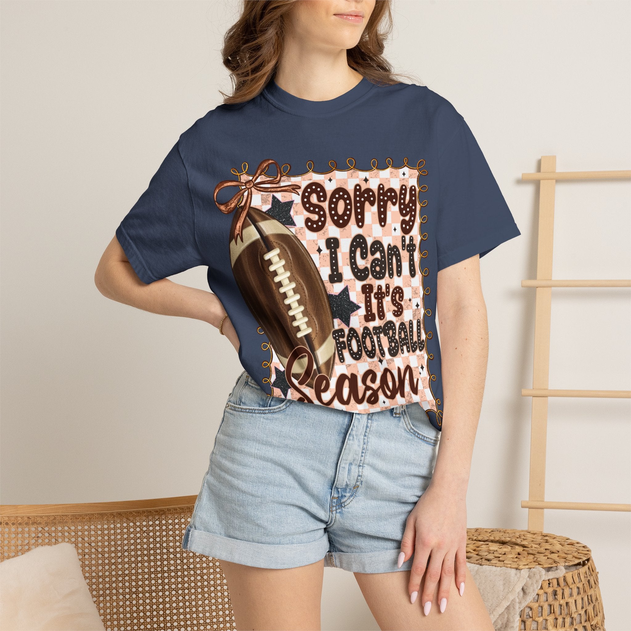 "Sorry I Can't, It's Football Season" Graphic Tee