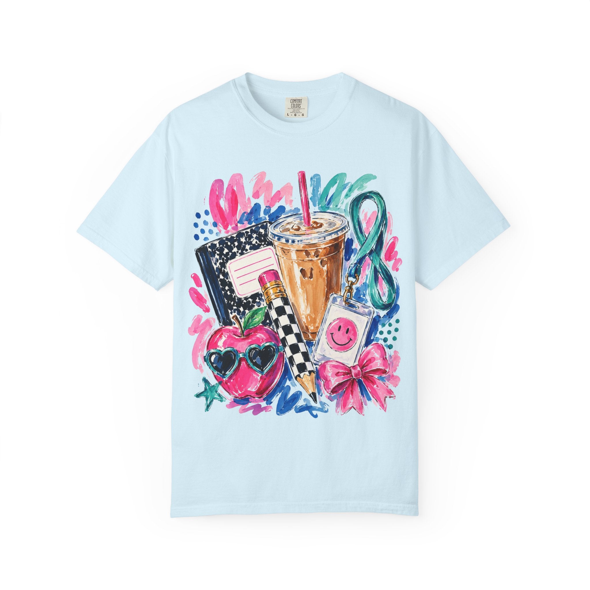 Retro Doodle Tee — Cute 90s Snack & Accessories Graphic T-Shirt