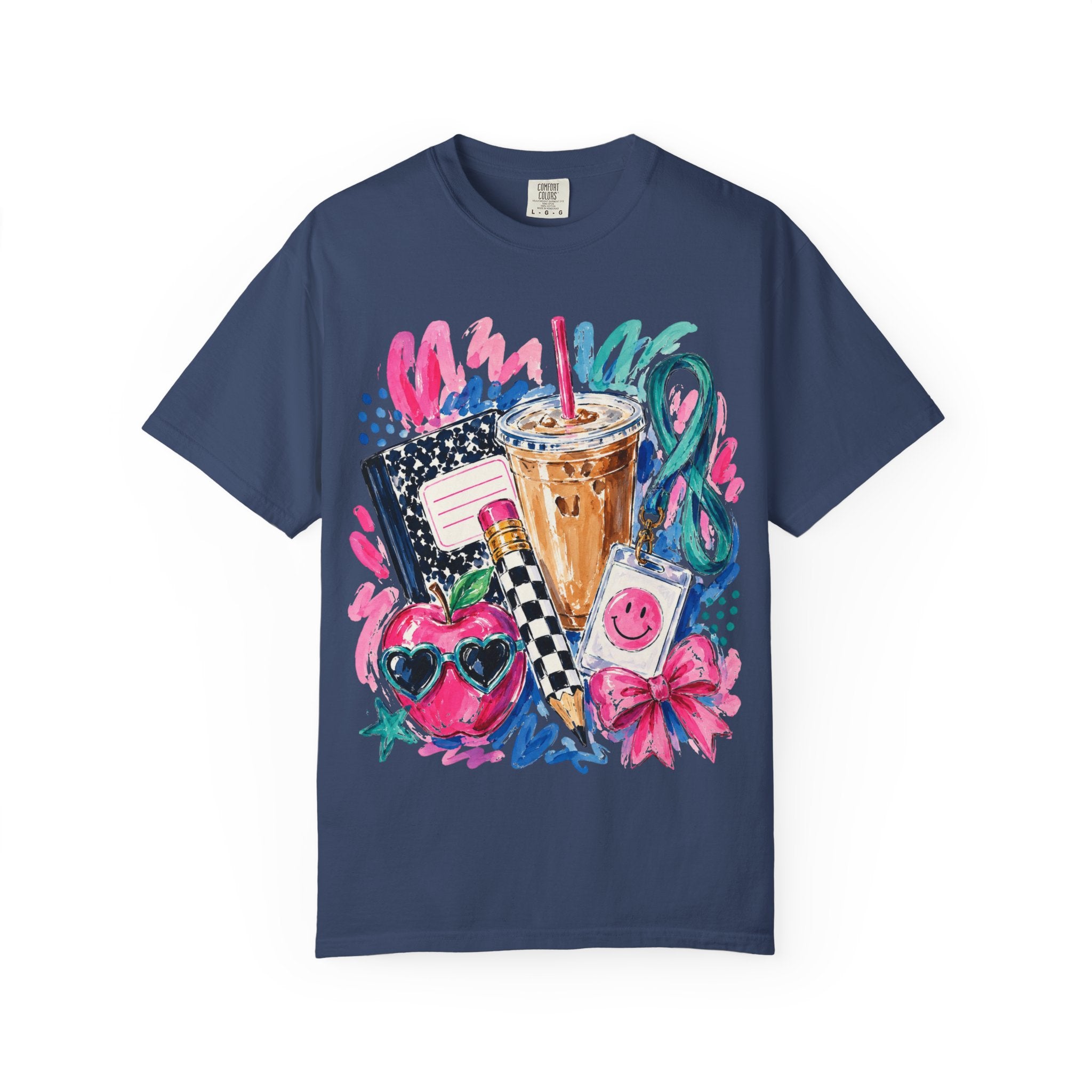 Retro Doodle Tee — Cute 90s Snack & Accessories Graphic T-Shirt