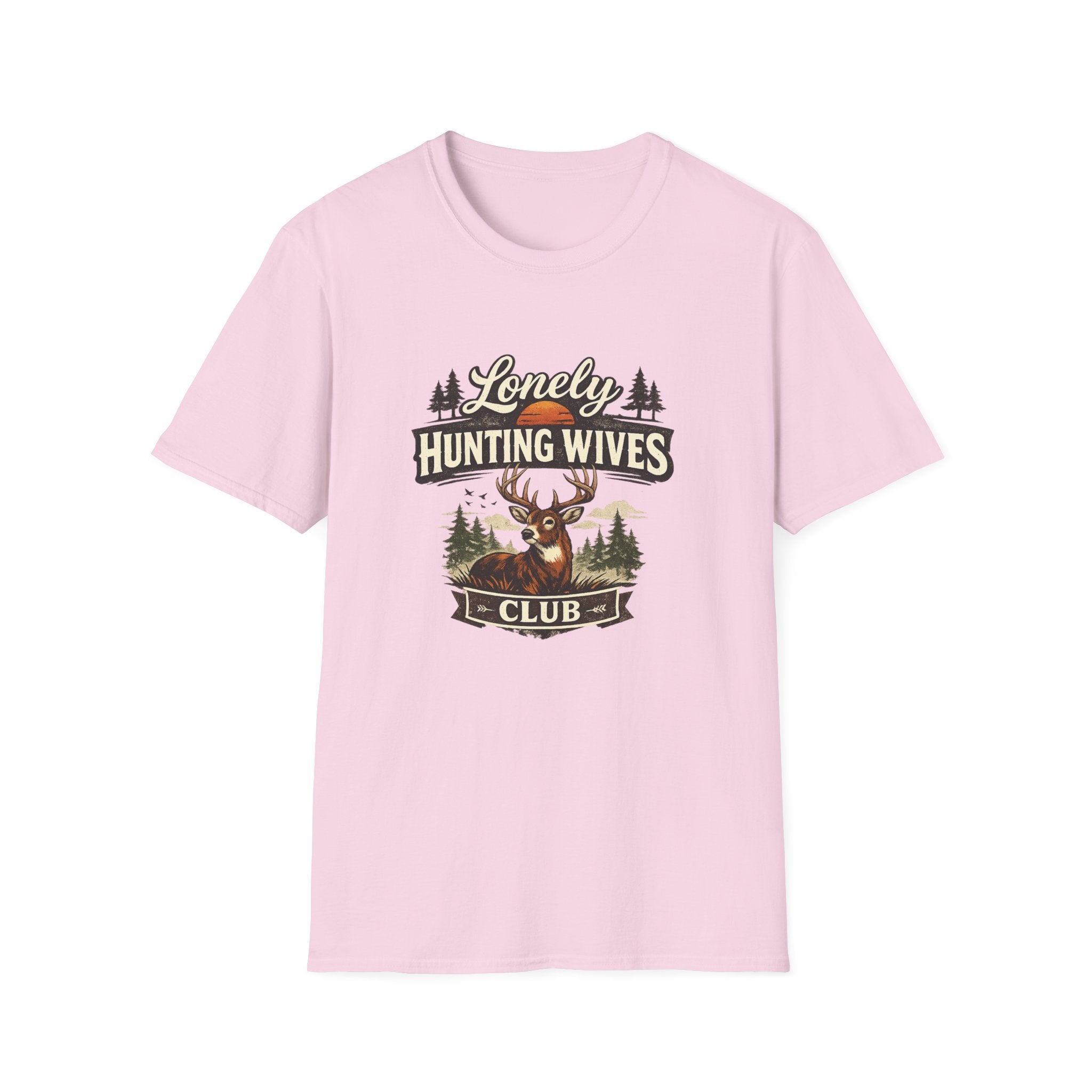 Lonely Hunting Wives T-Shirt — Funny Hunting Wife Graphic Tee