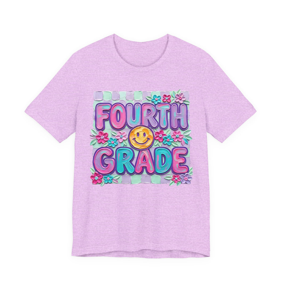 Fourth Grade Smile T-Shirt — Colorful Back-to-School Kids Tee