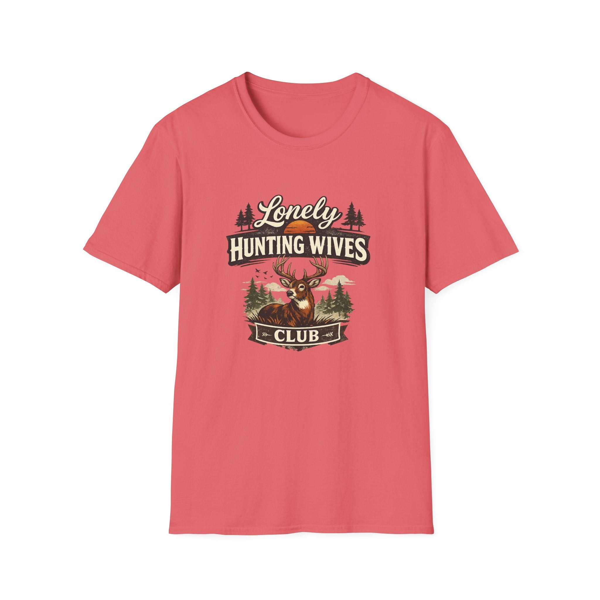 Lonely Hunting Wives T-Shirt — Funny Hunting Wife Graphic Tee
