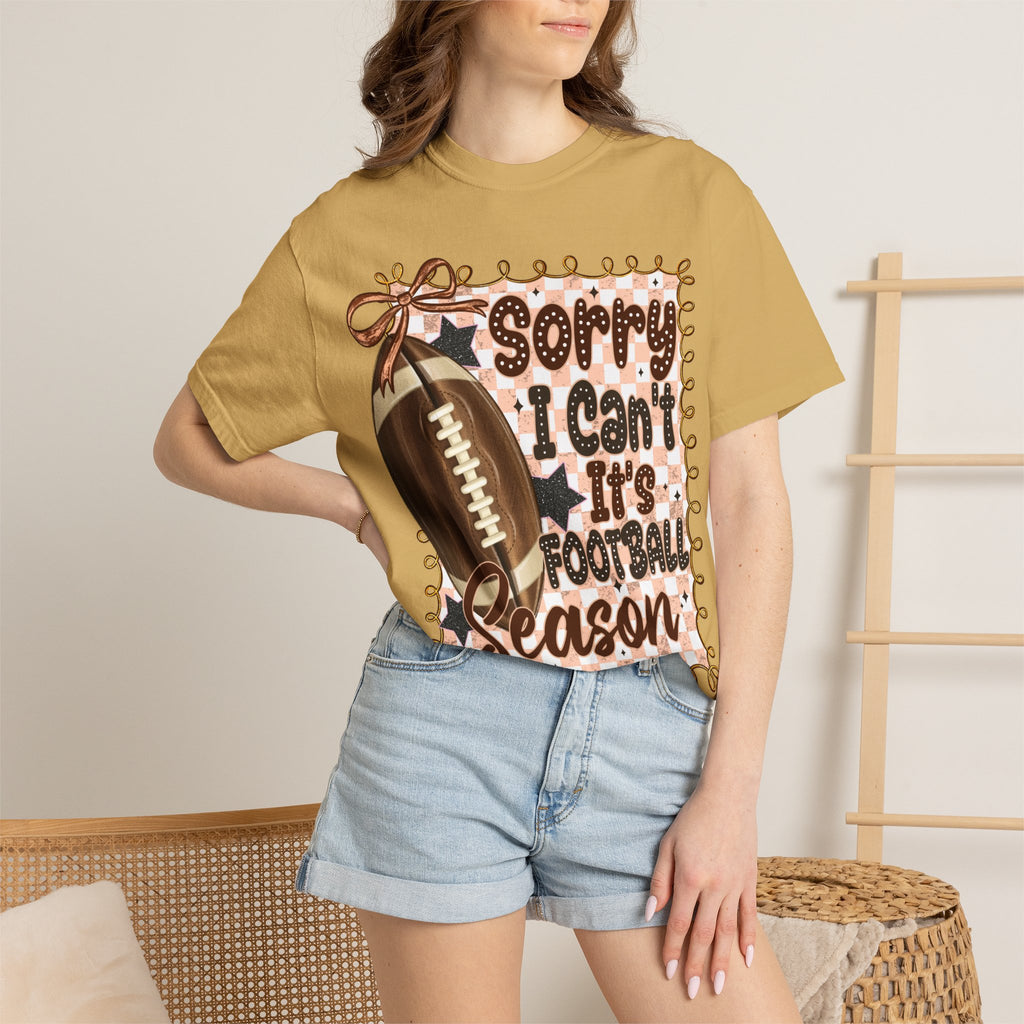 "Sorry I Can't, It's Football Season" Graphic Tee