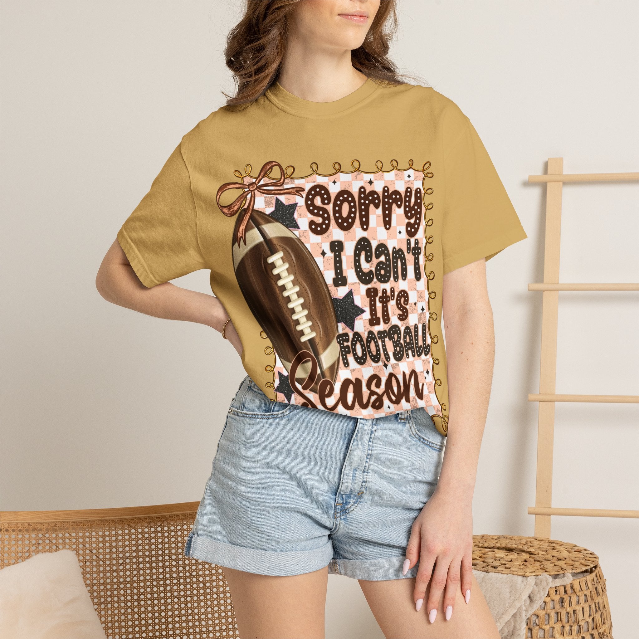 "Sorry I Can't, It's Football Season" Graphic Tee