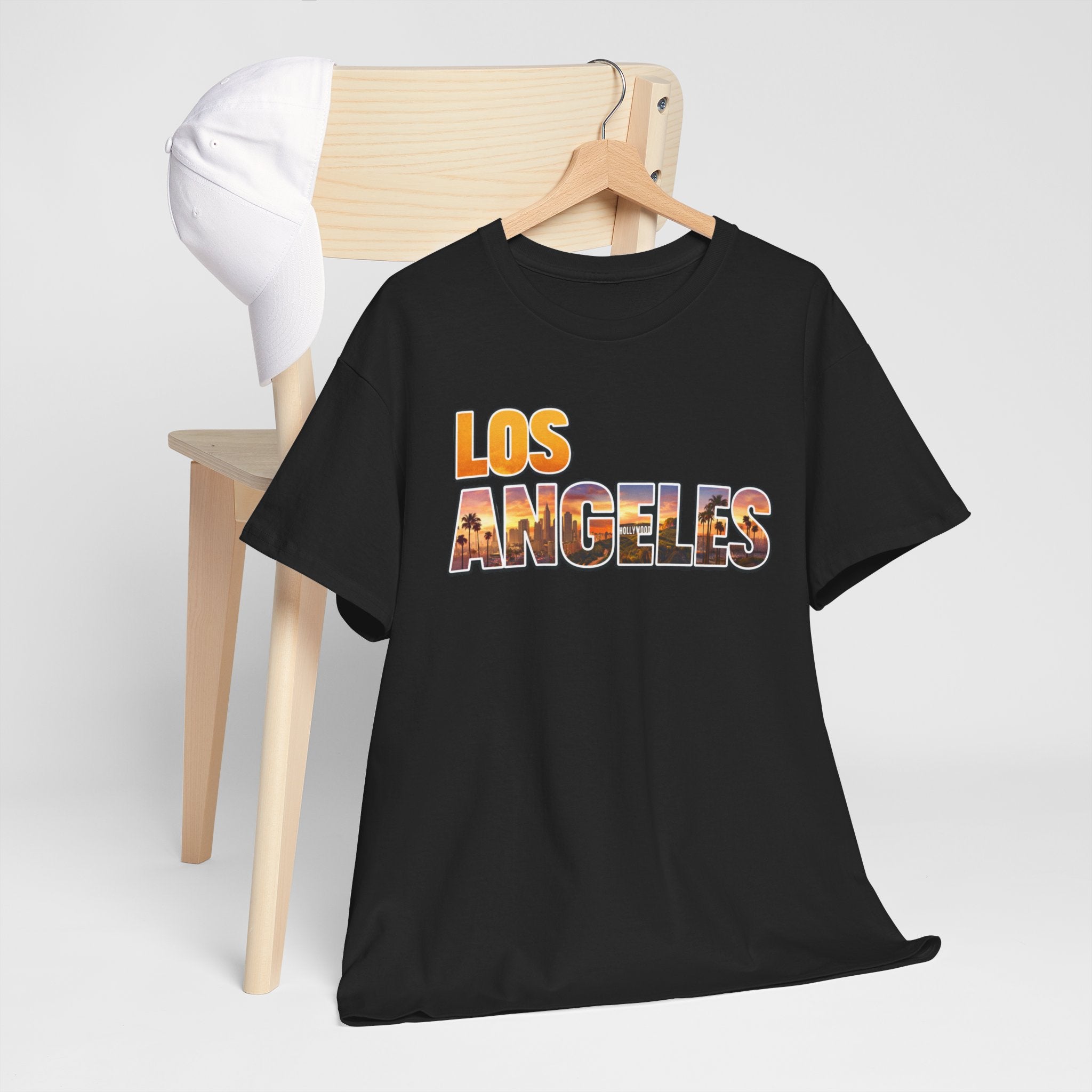 Los Angeles Sunset Tee — Vintage City Skyline Graphic T-Shirt