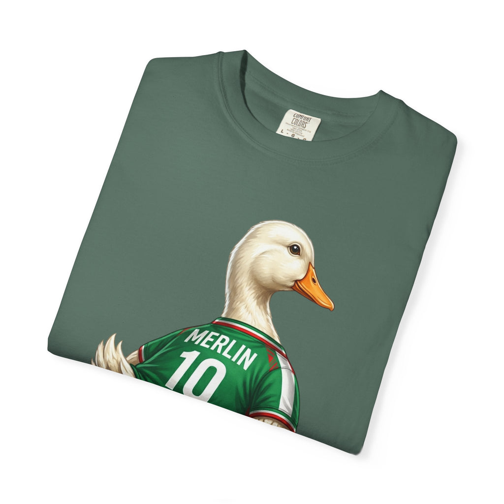 Merlin the Duck Mexican Soccer Mascot T-Shirt — World Cup Fan Tee