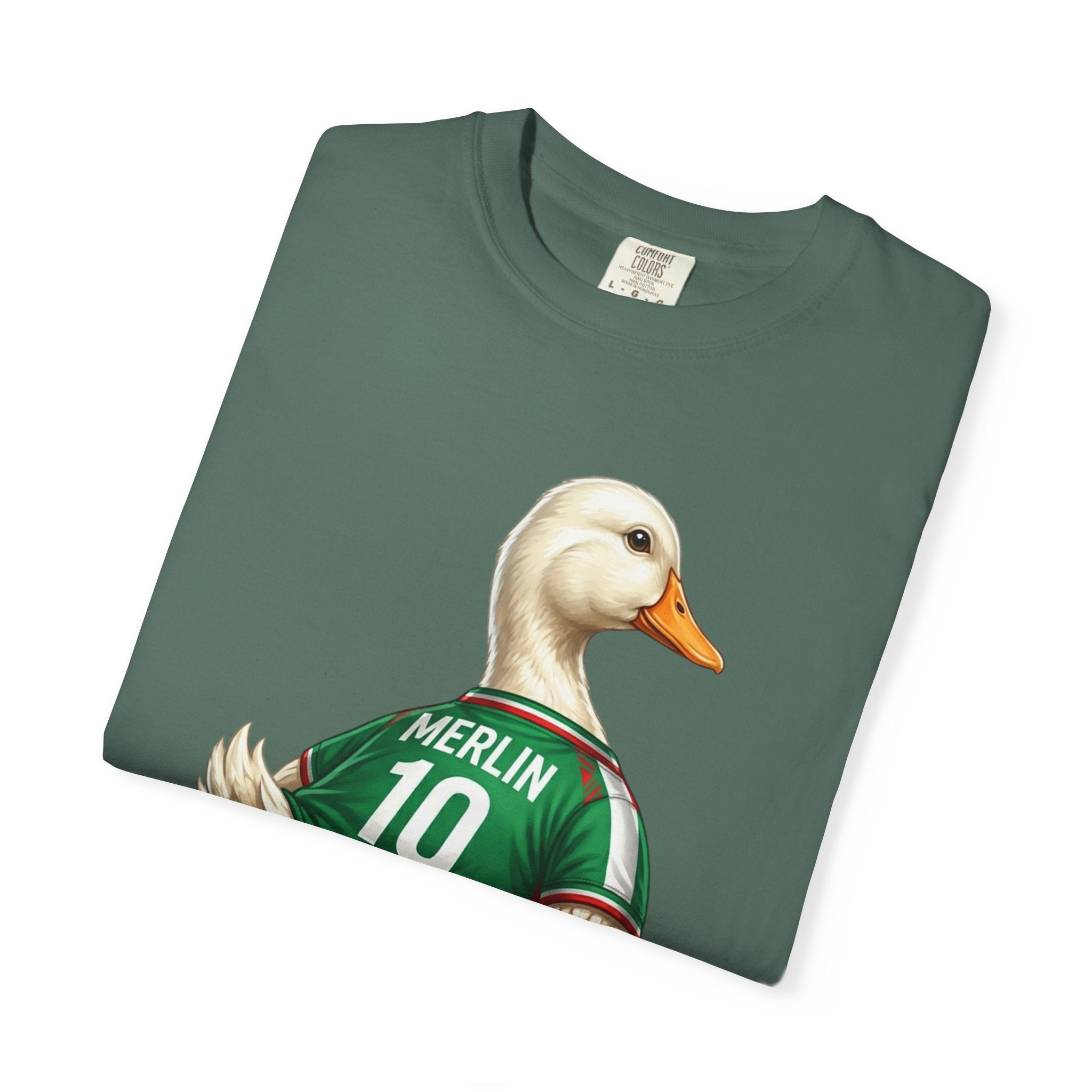 Merlin the Duck Mexican Soccer Mascot T-Shirt — World Cup Fan Tee