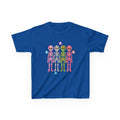 Kids Tee — Colorful Smiley Skeletons Graphic Shirt (Playful Star Design)