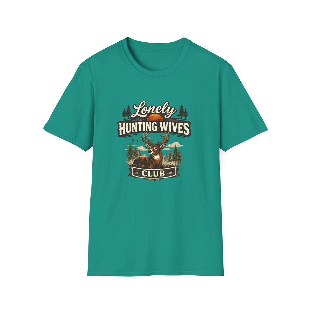 Lonely Hunting Wives T-Shirt — Funny Hunting Wife Graphic Tee