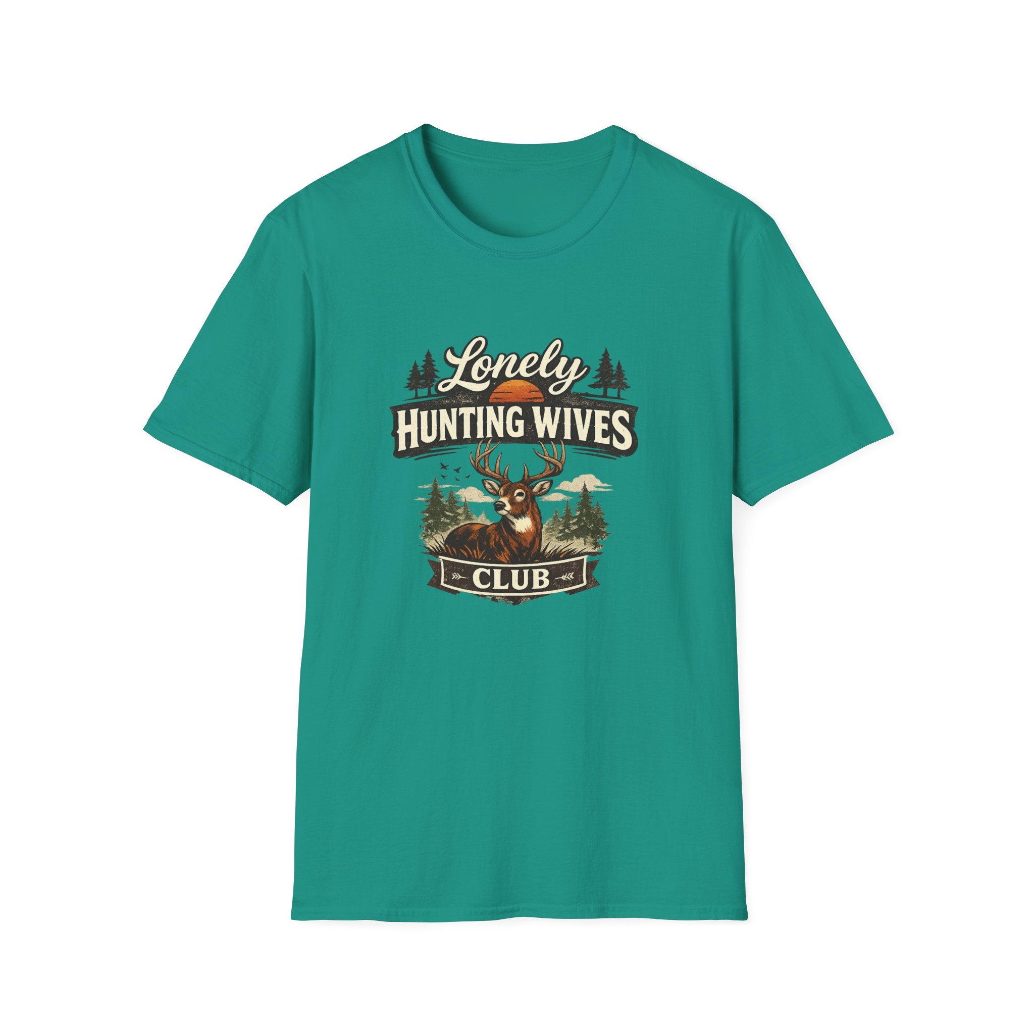 Lonely Hunting Wives T-Shirt — Funny Hunting Wife Graphic Tee
