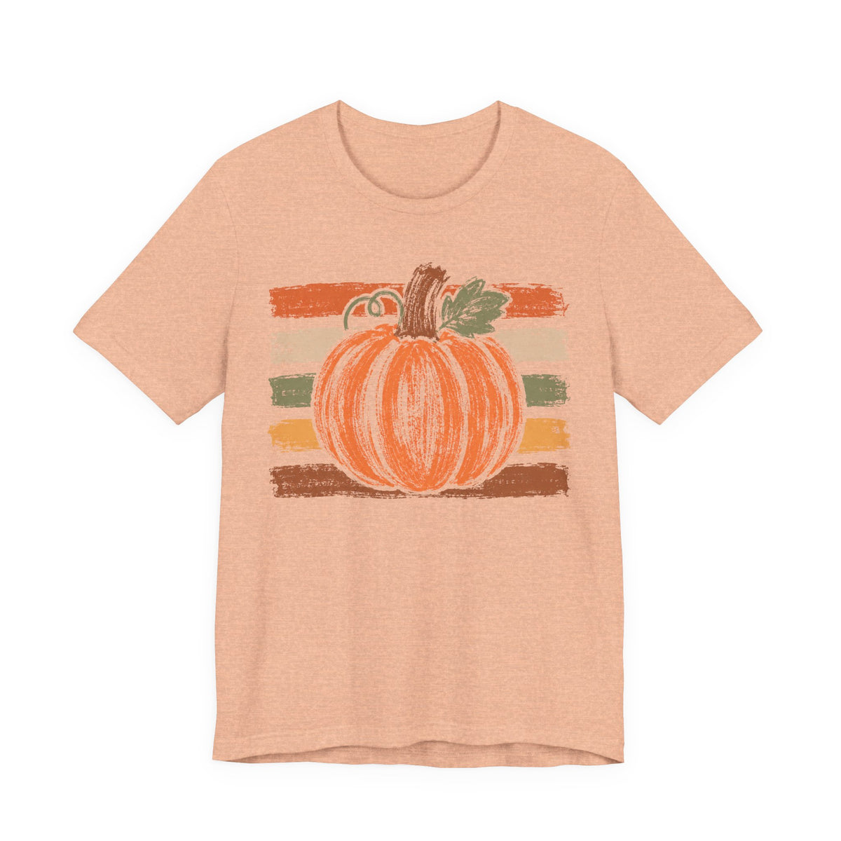Pumpkin Sketch Tee — Rustic Fall Pumpkin Shirt