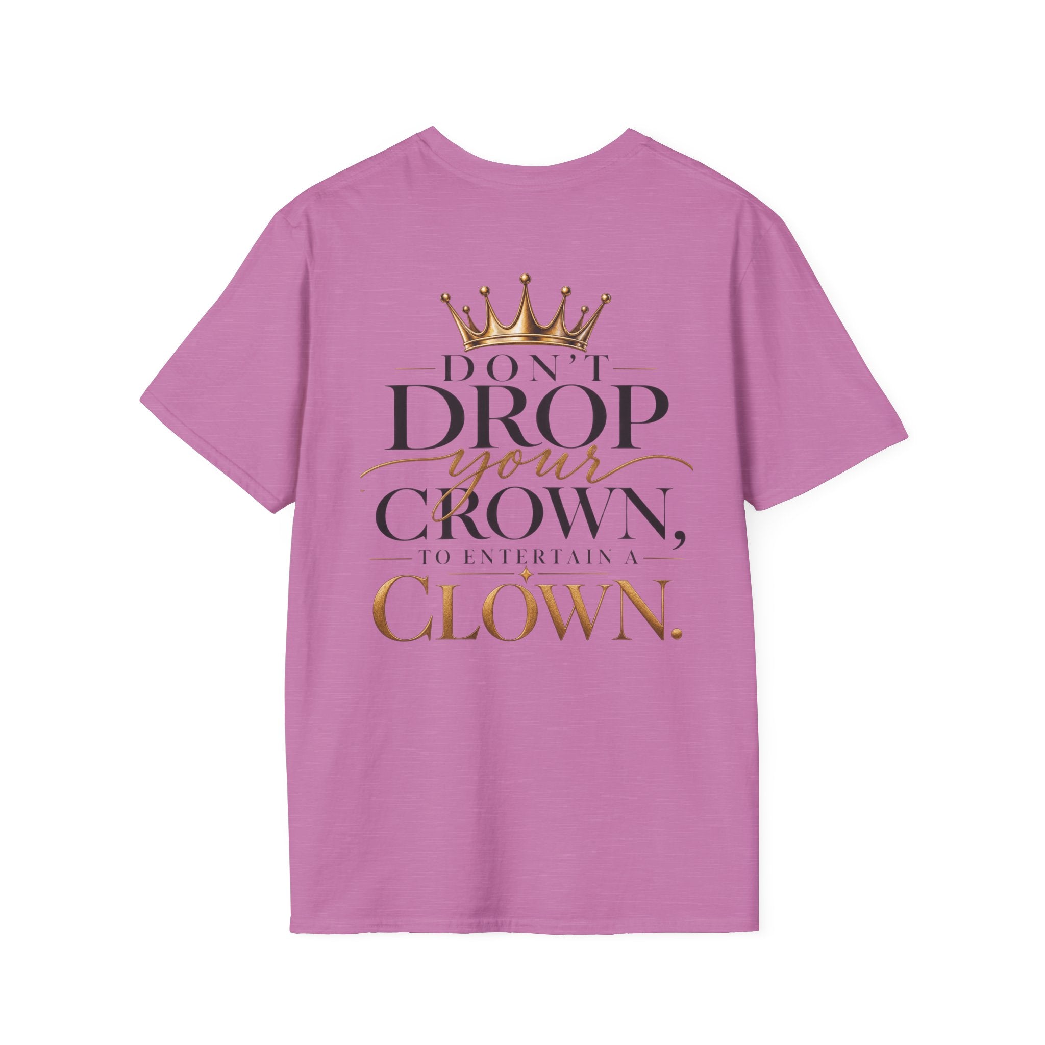 Crowned Smile Emoji T-Shirt — Cute Gold Crown Graphic Tee
