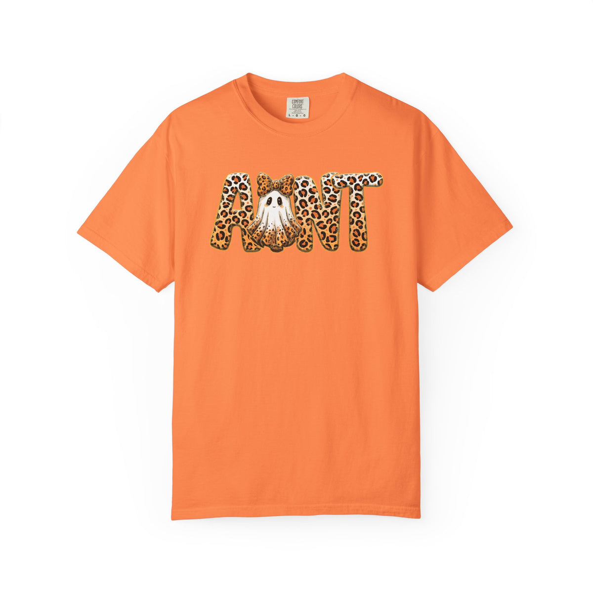 Halloween Leopard Ghost Aunt 'Boo!' T-Shirt