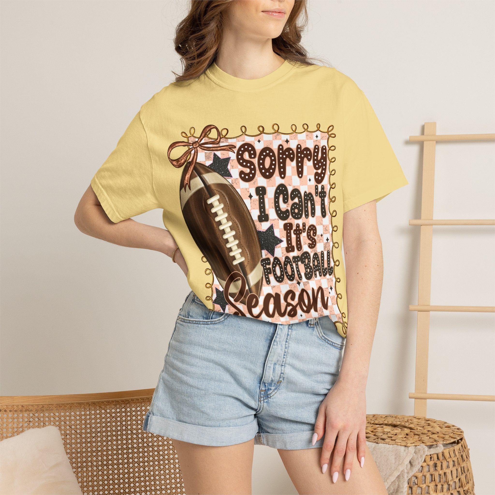 "Sorry I Can't, It's Football Season" Graphic Tee