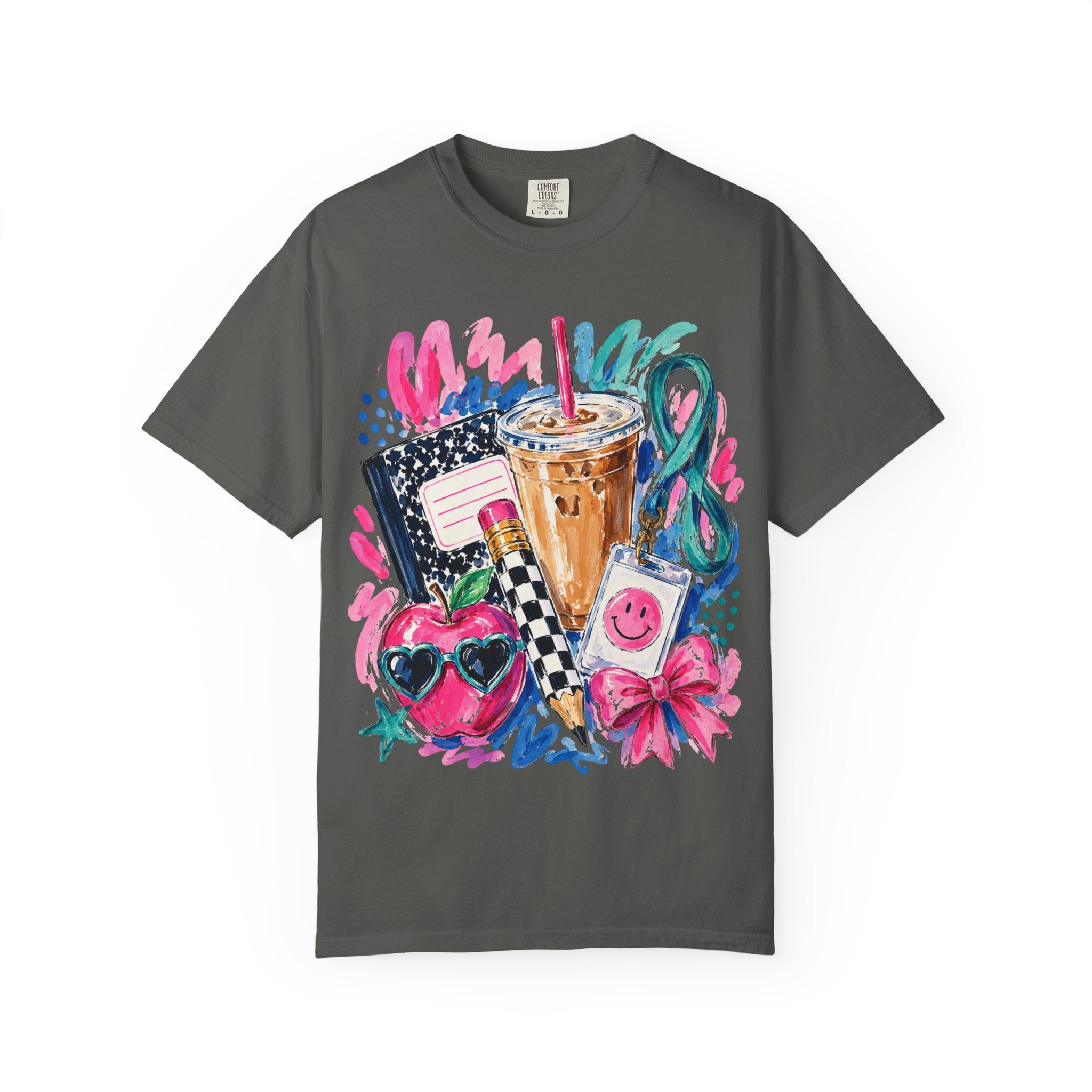 Retro Doodle Tee — Cute 90s Snack & Accessories Graphic T-Shirt